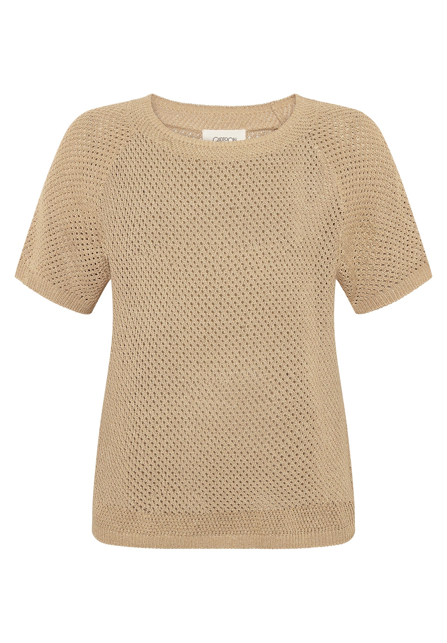 Cartoon Damen Pullover Beige/Gold