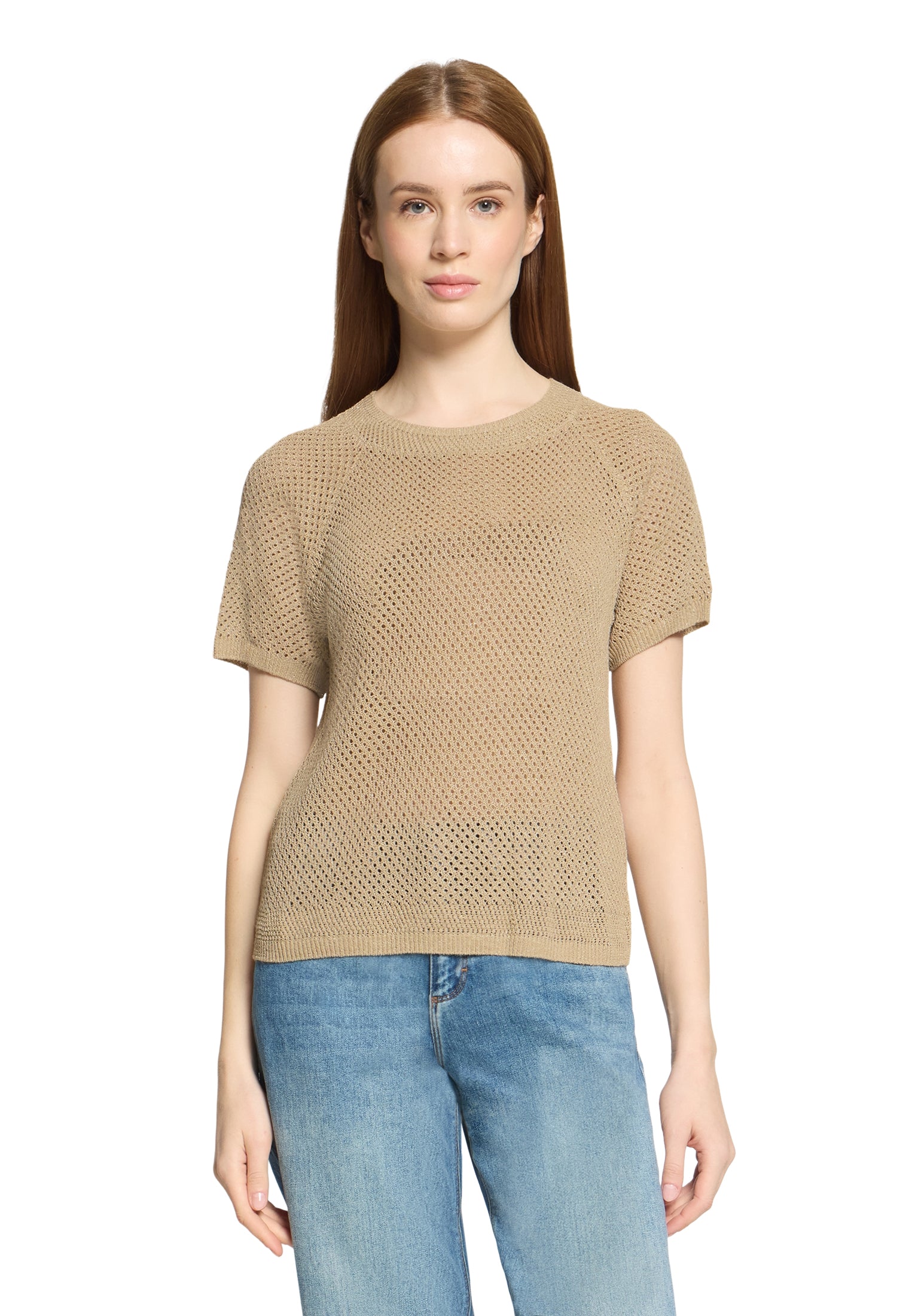 Cartoon Damen Pullover Beige/Gold
