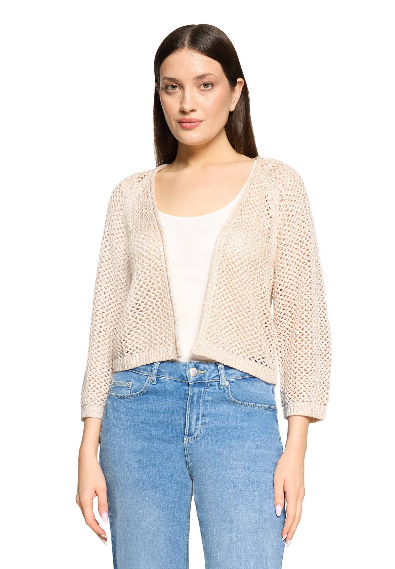 Cartoon Damen Strickjacken Safari Beige