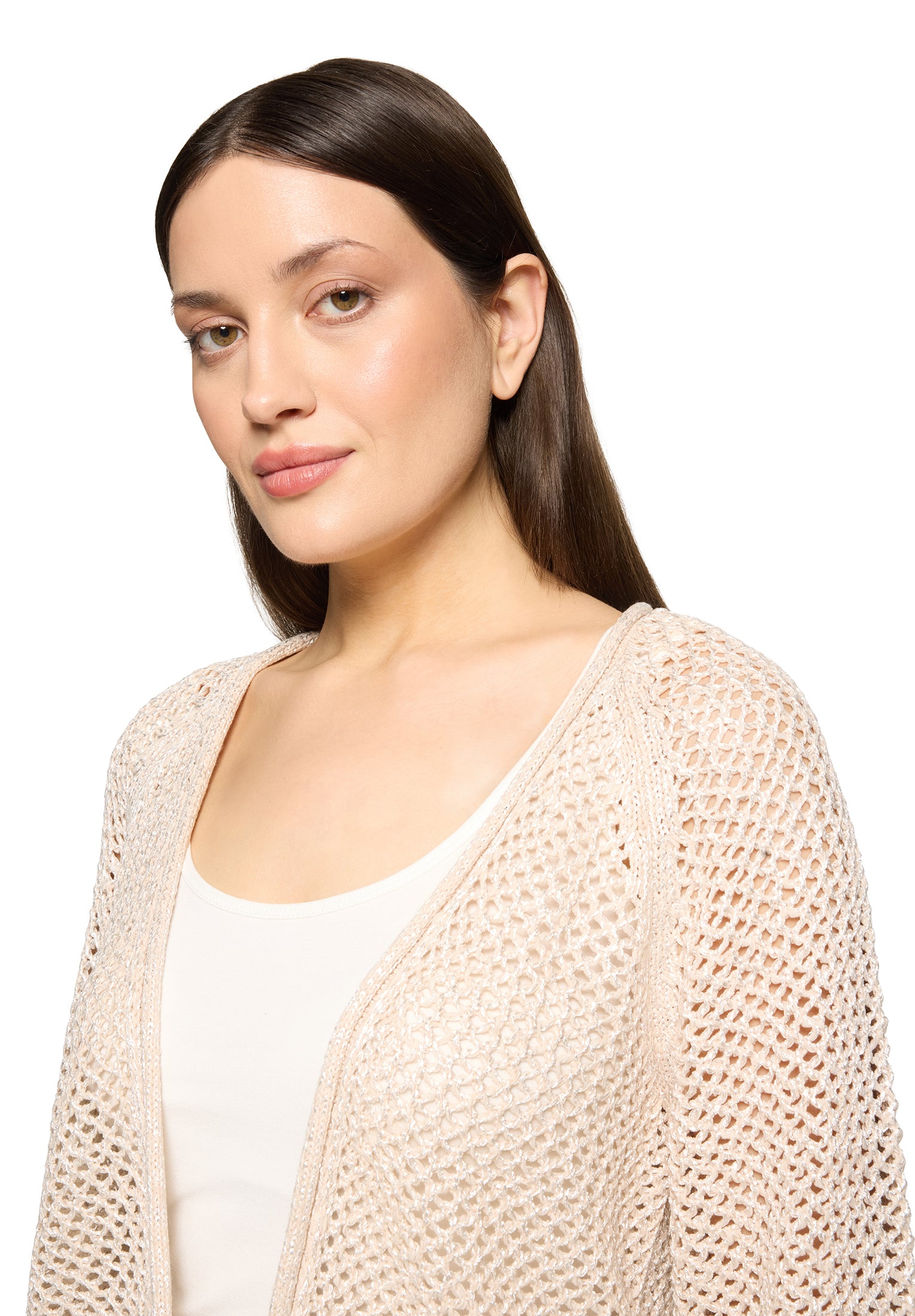 Cartoon Damen Strickjacken Safari Beige