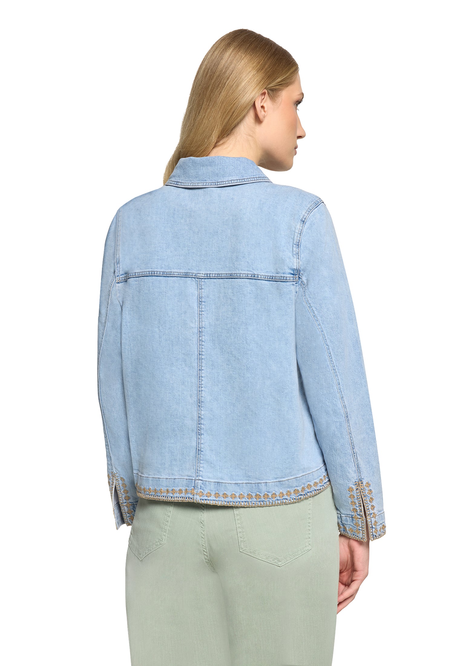 Cartoon Damen Blazer Light Blue Deni