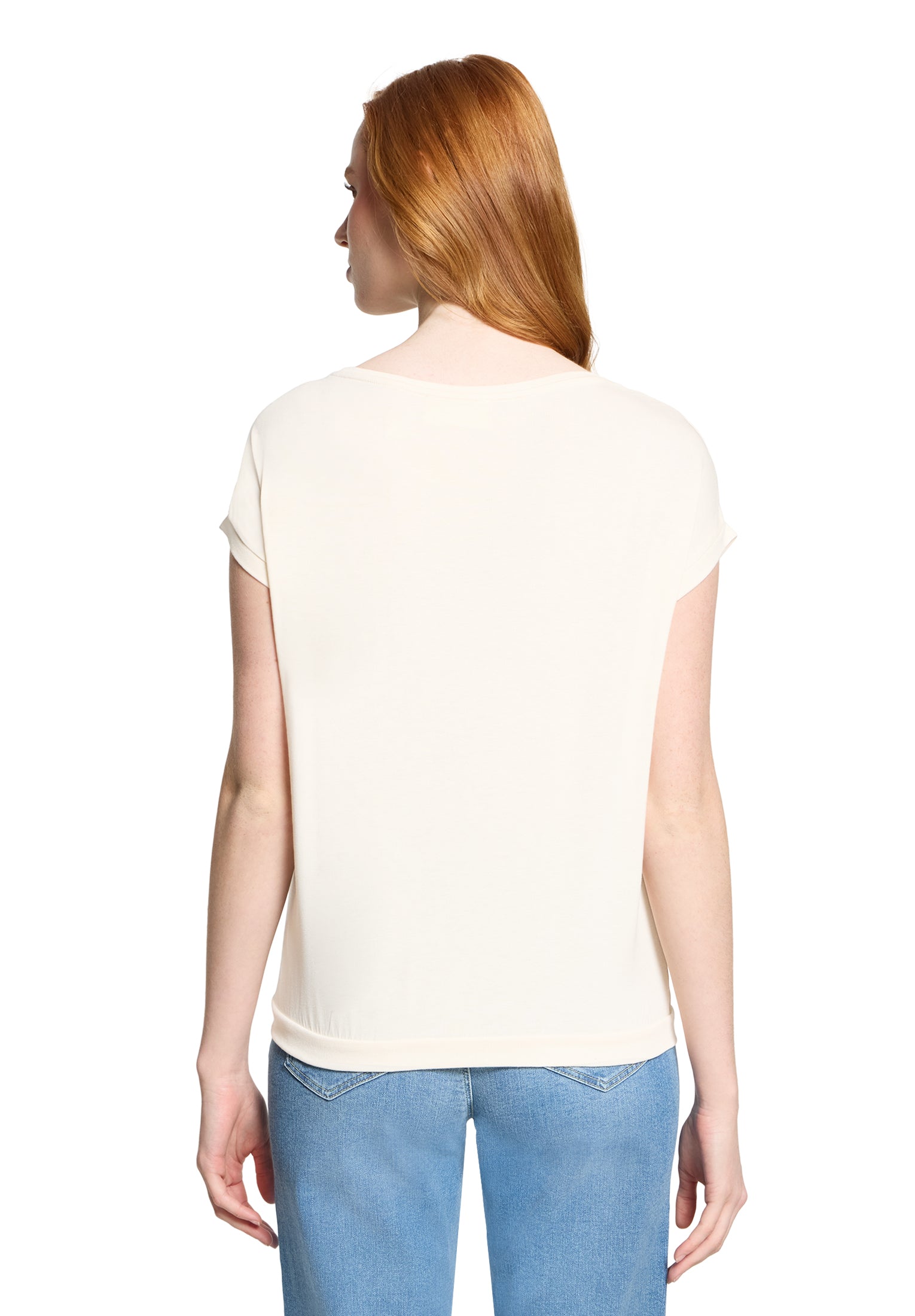 Cartoon Damen T-Shirts Patch Cream/Gol