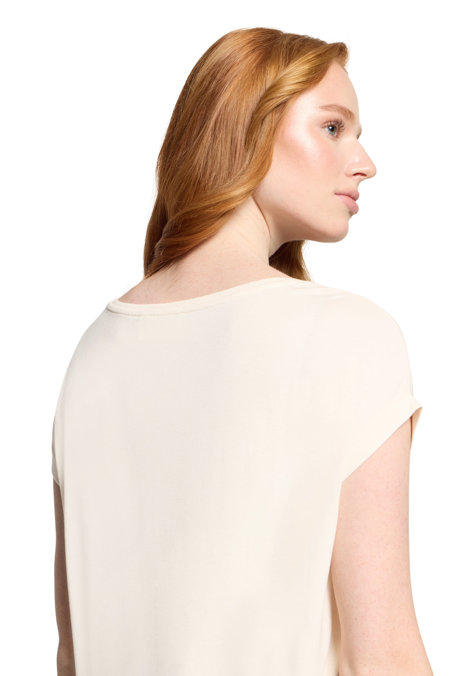 Cartoon Damen T-Shirts Patch Cream/Gol