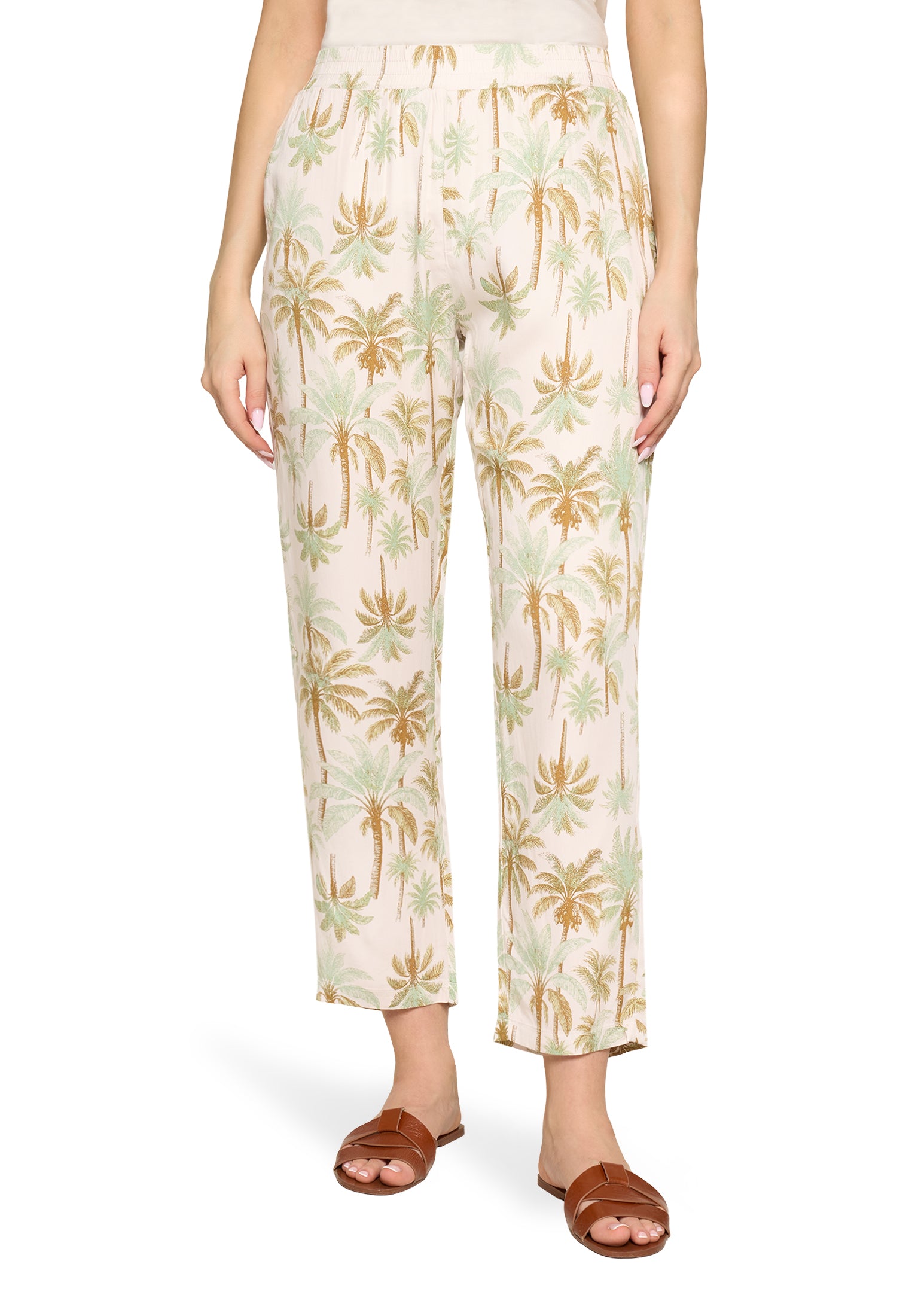 Cartoon Damen Hosen Nature/Green