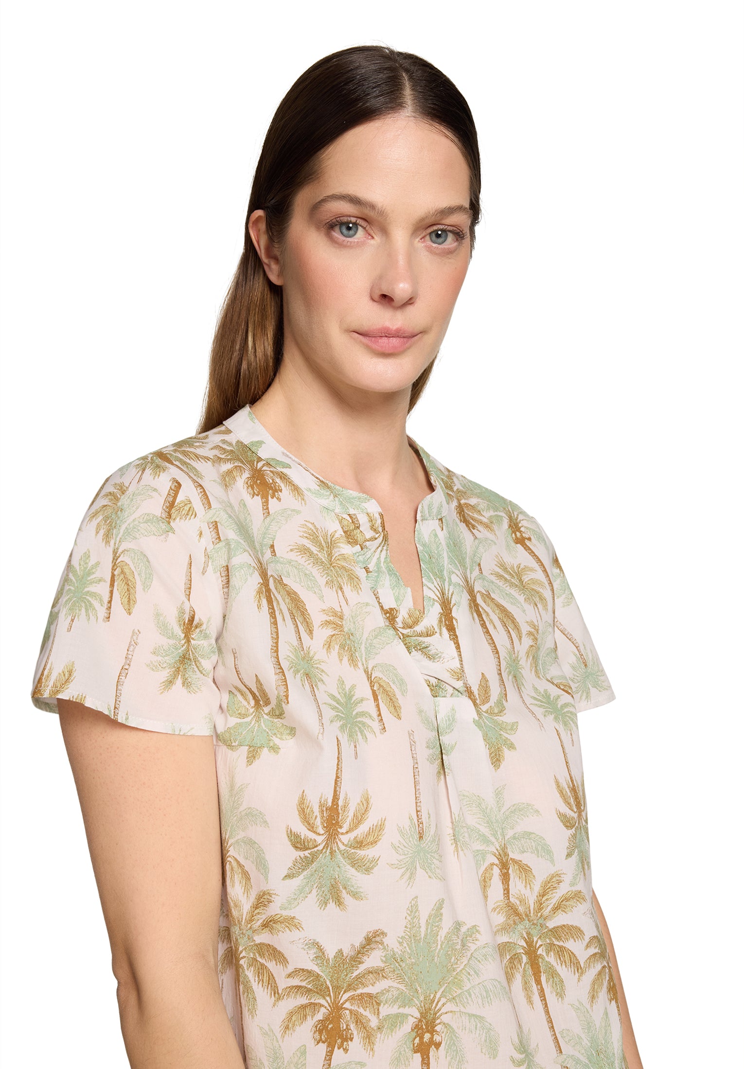 Cartoon Damen Blusen Nature/Green
