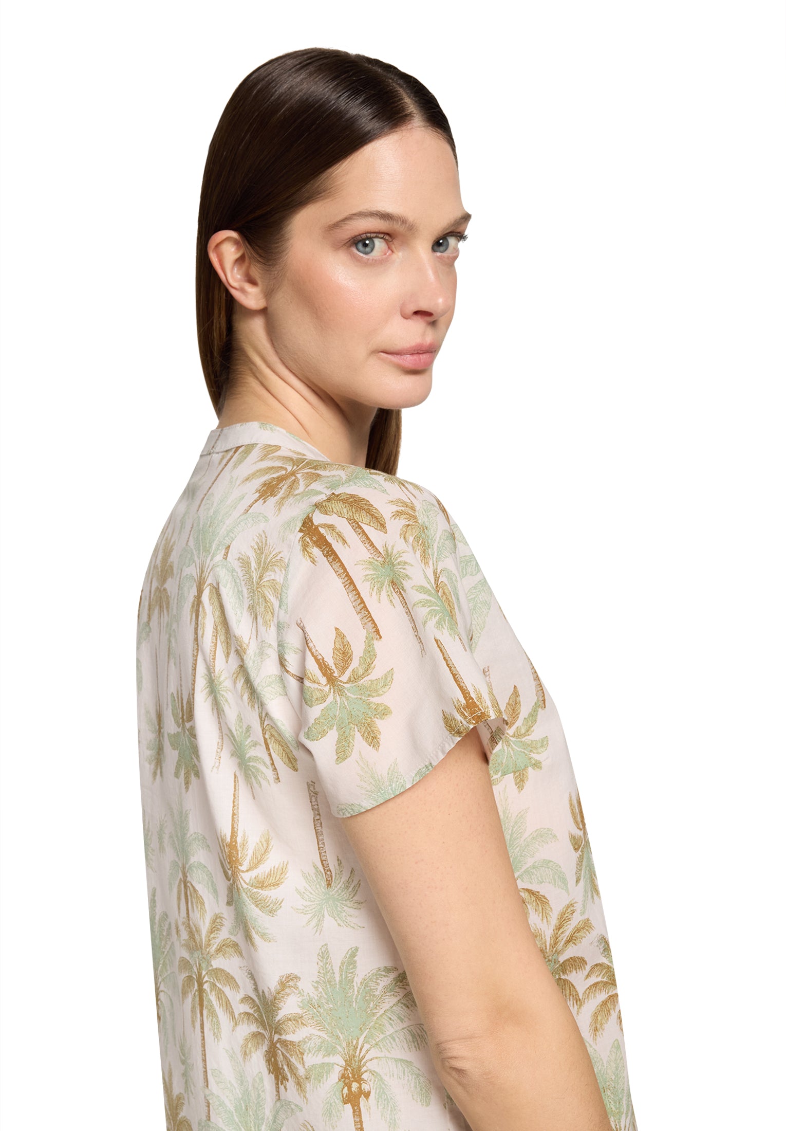 Cartoon Damen Blusen Nature/Green