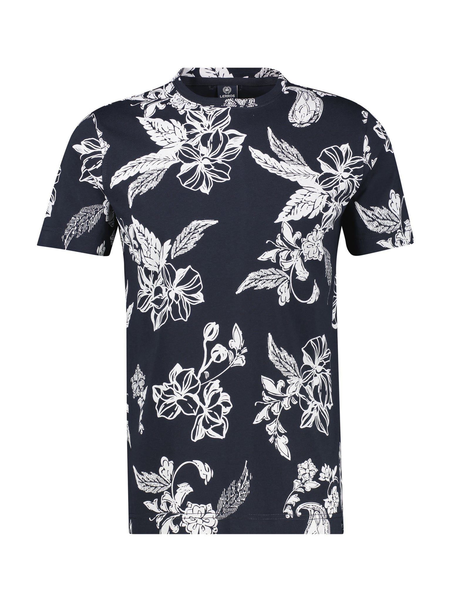 Lerros Herren T-Shirts kurz Classic Navy