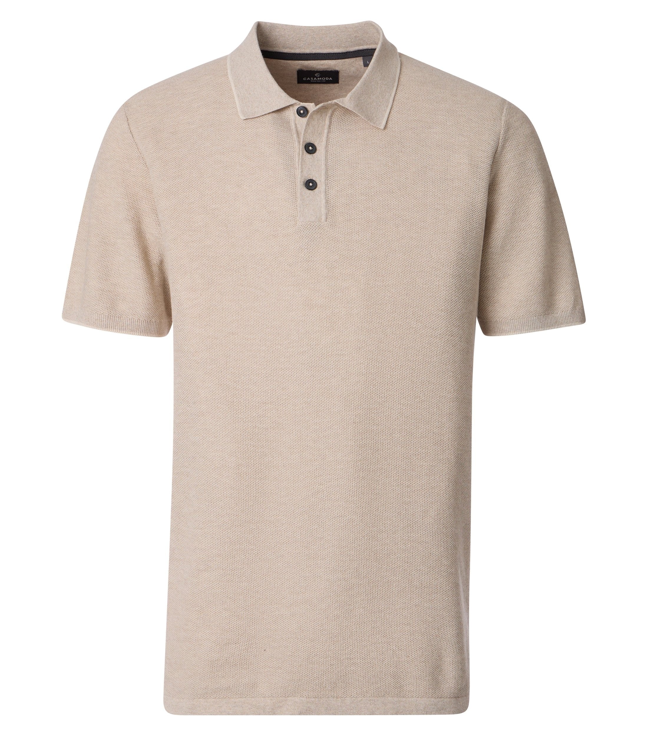 Casa Moda Herren Polo-Shirts  Beige