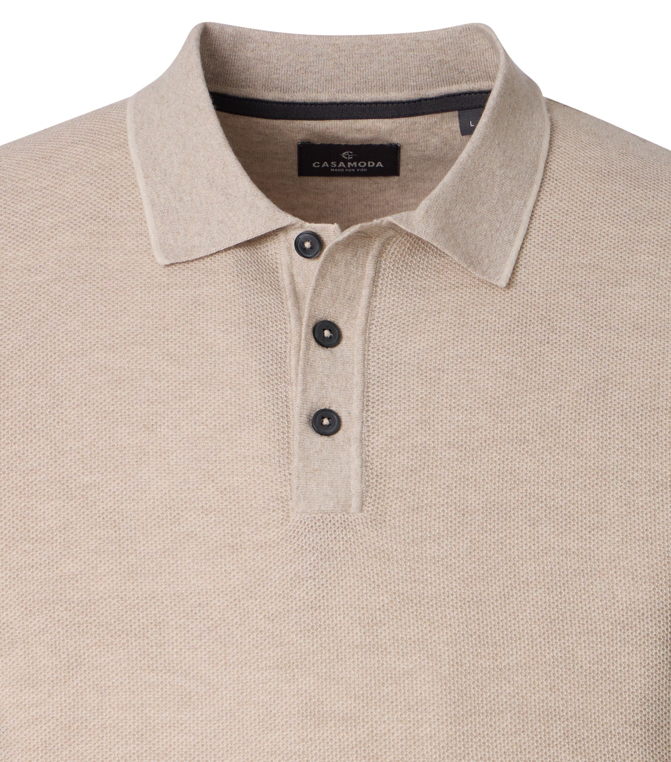 Casa Moda Herren Polo-Shirts  Beige