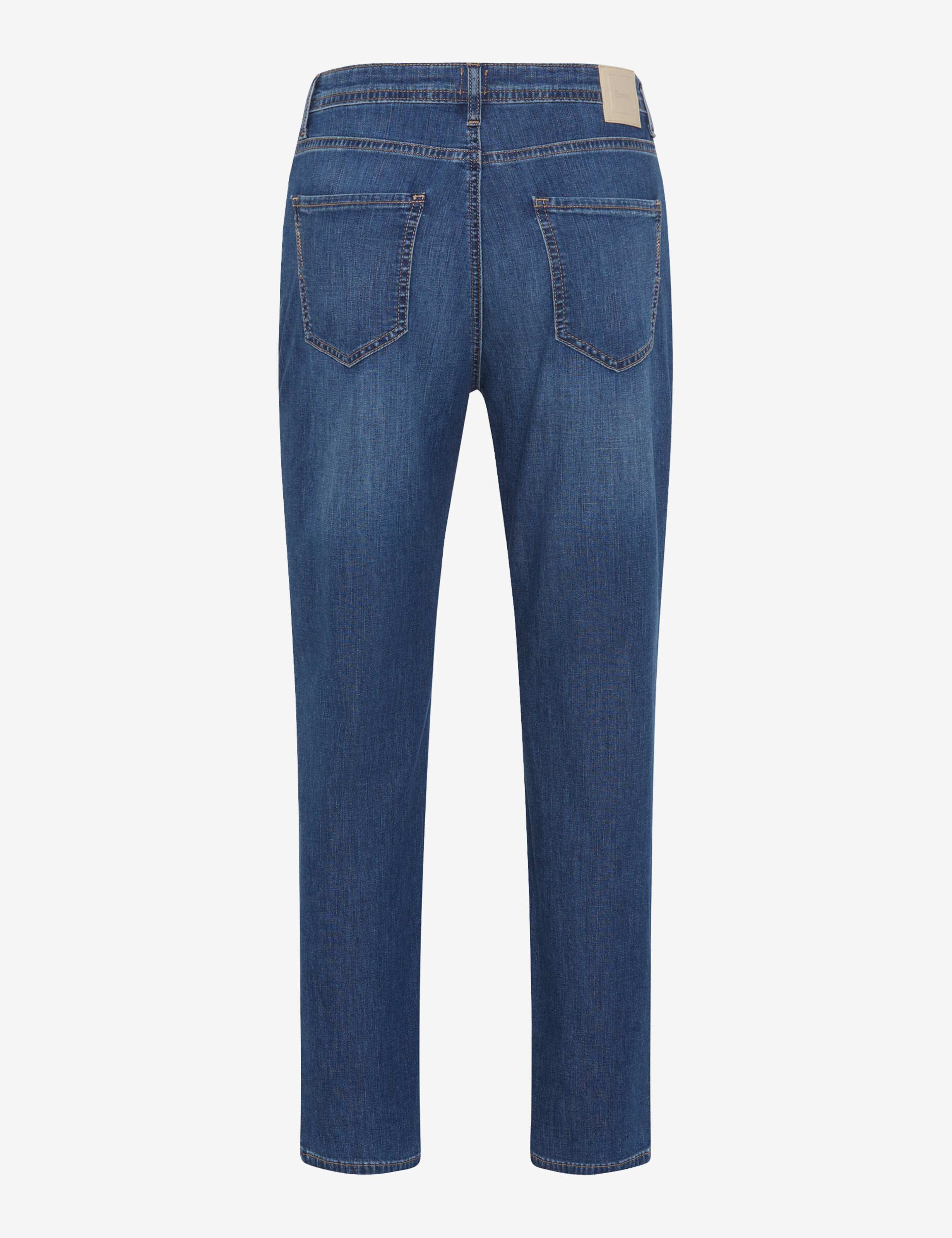 Brax Damen Jeans Used Stone Blue