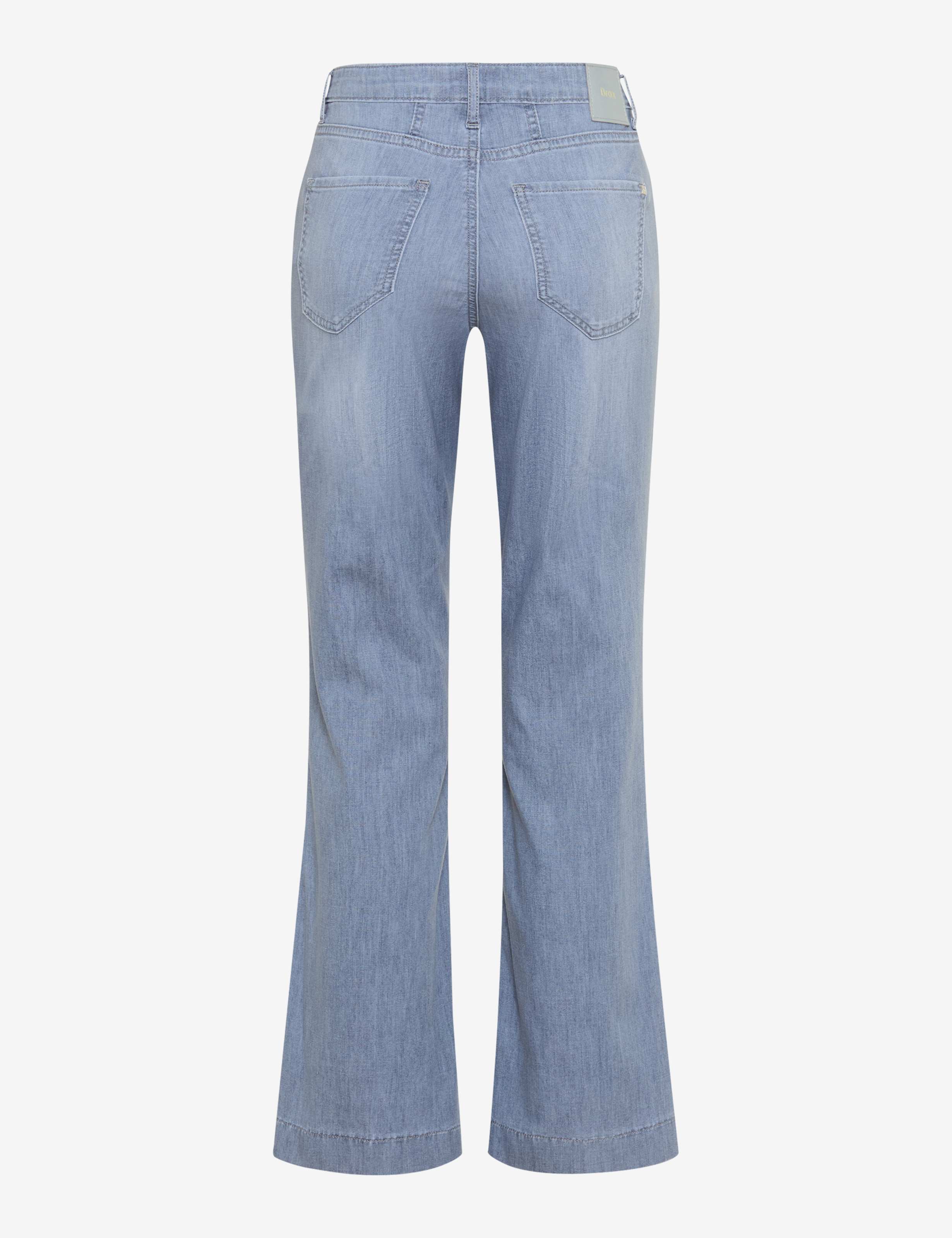 Brax Damen Jeans Used Light Grey