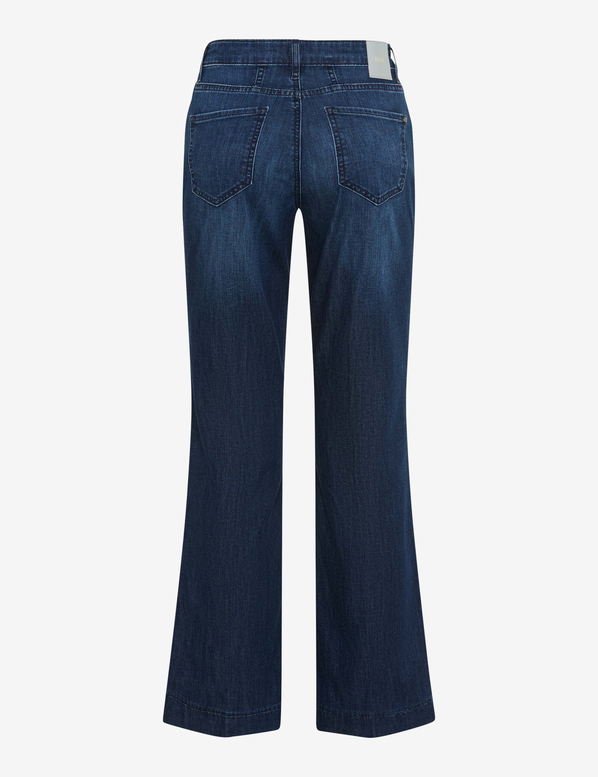 Brax Damen Jeans Used Dark Blue