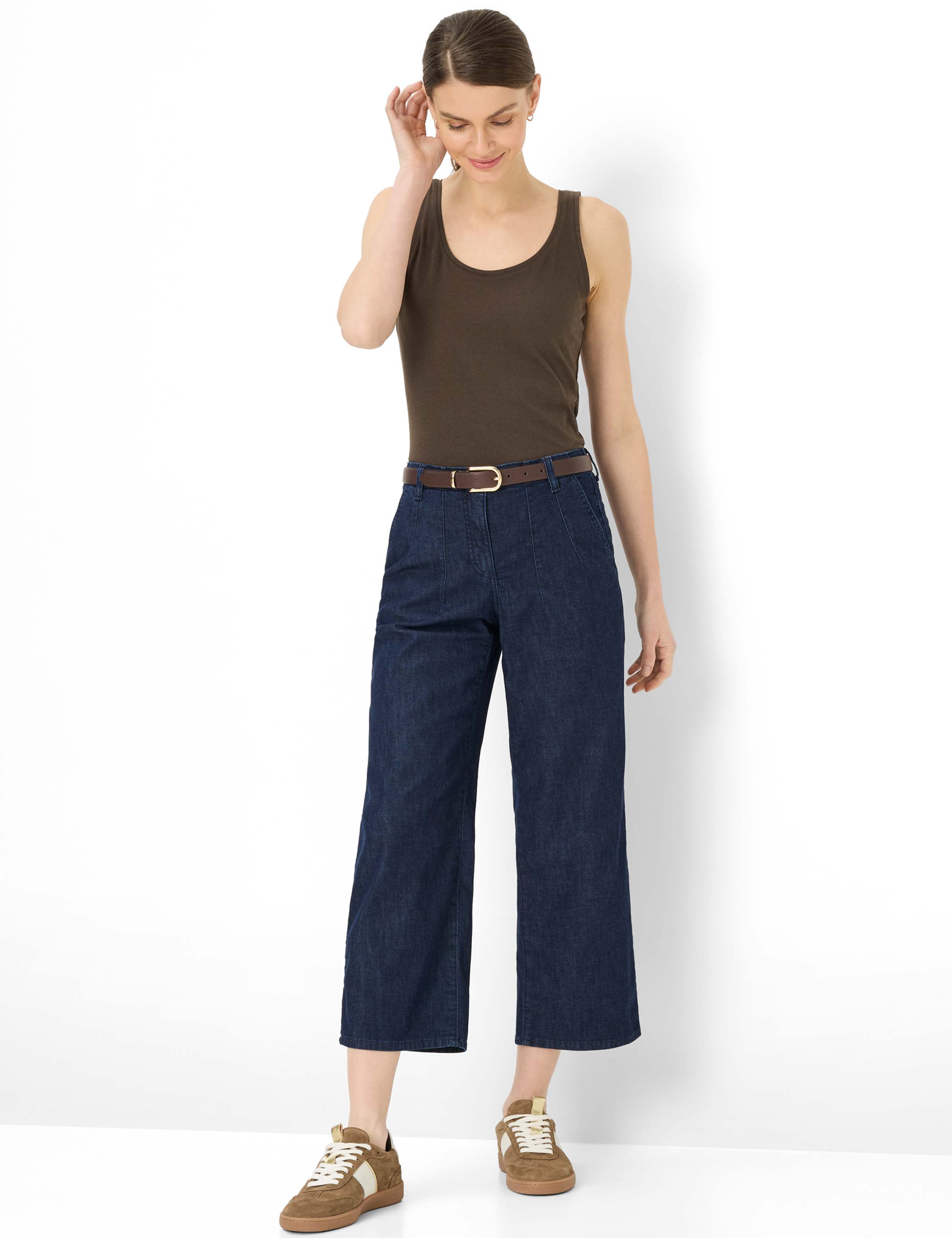 Brax Damen Jeans Clean Dark Blue