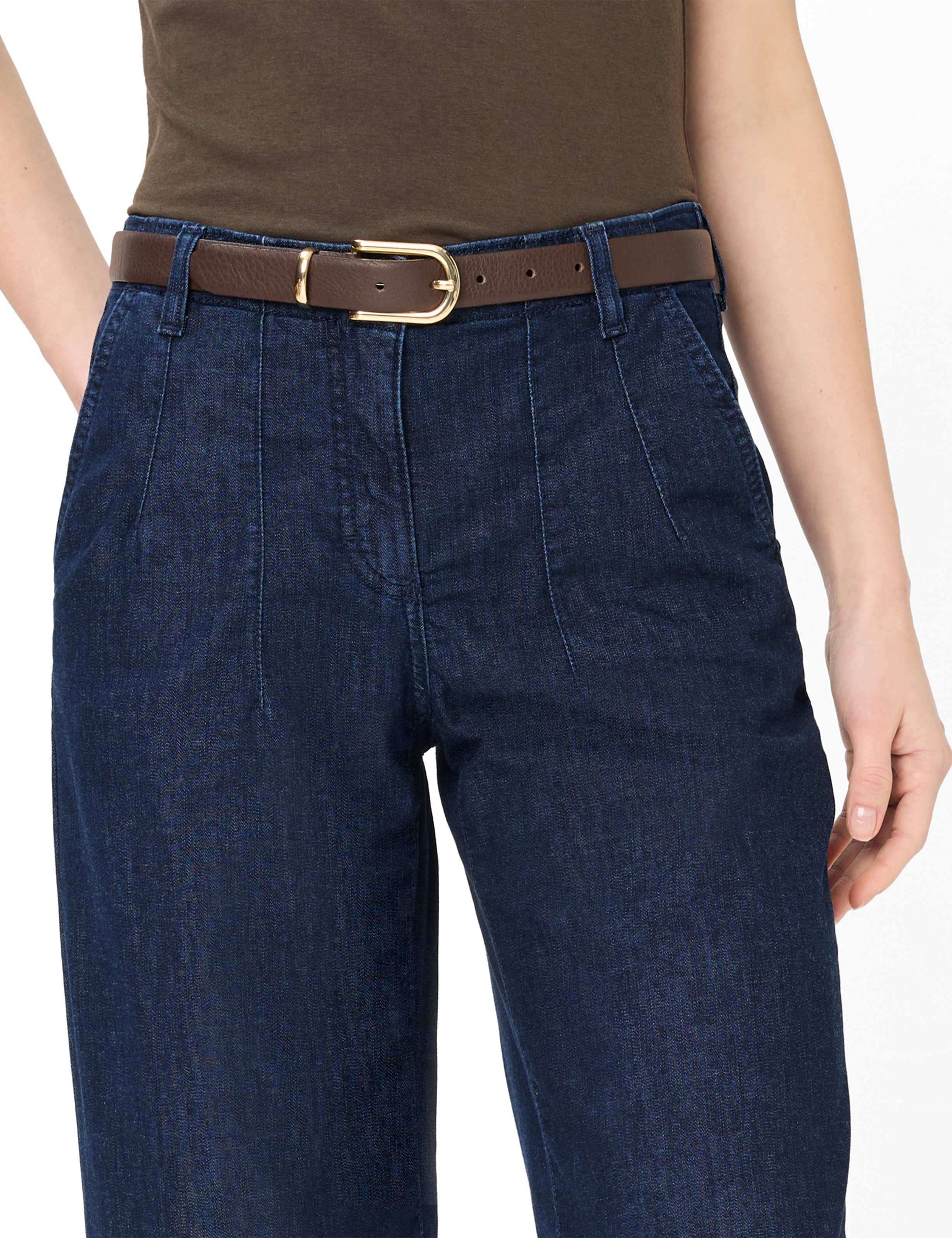 Brax Damen Jeans Clean Dark Blue