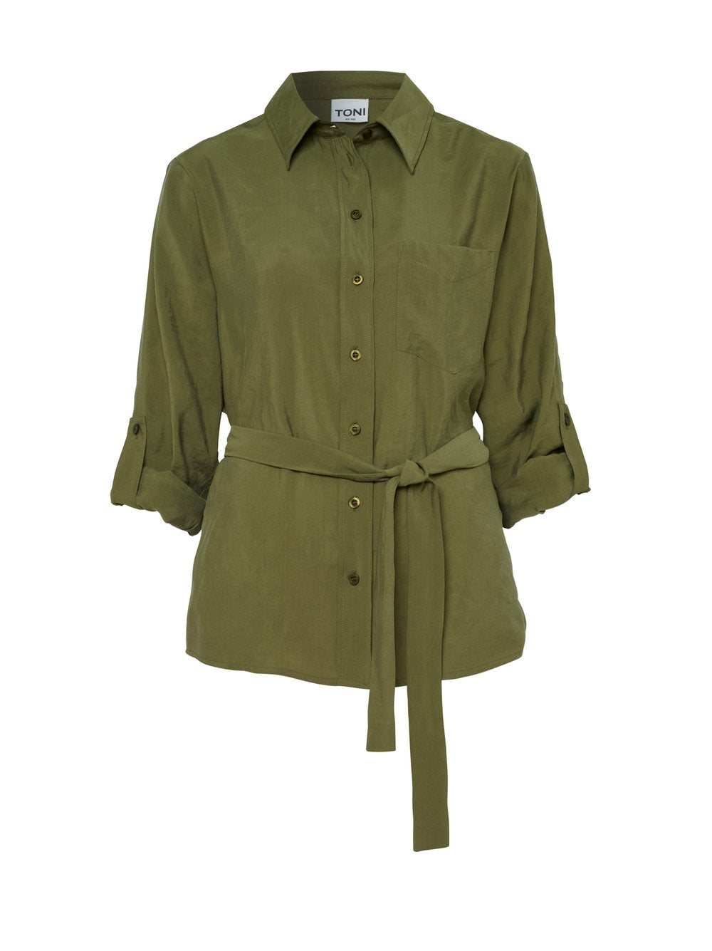 Toni Dress Damen Blusen Oliv