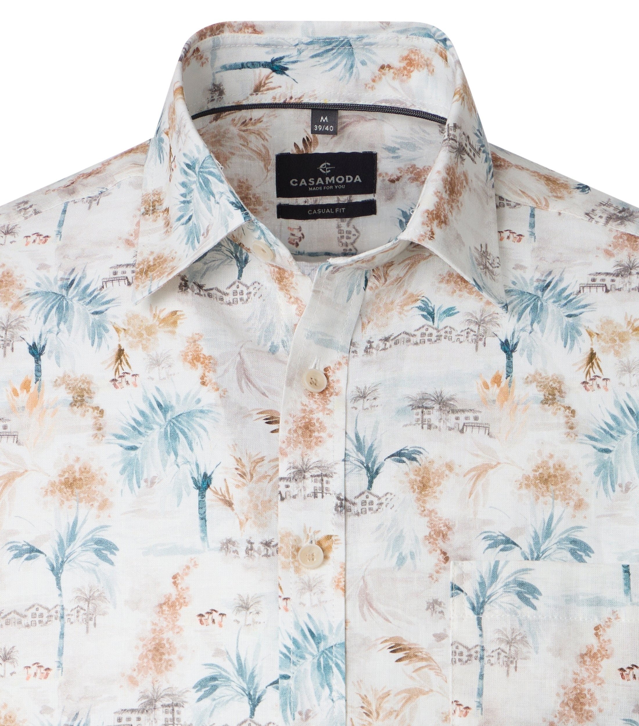 Casa Moda Herren Hemden kurz  Beige