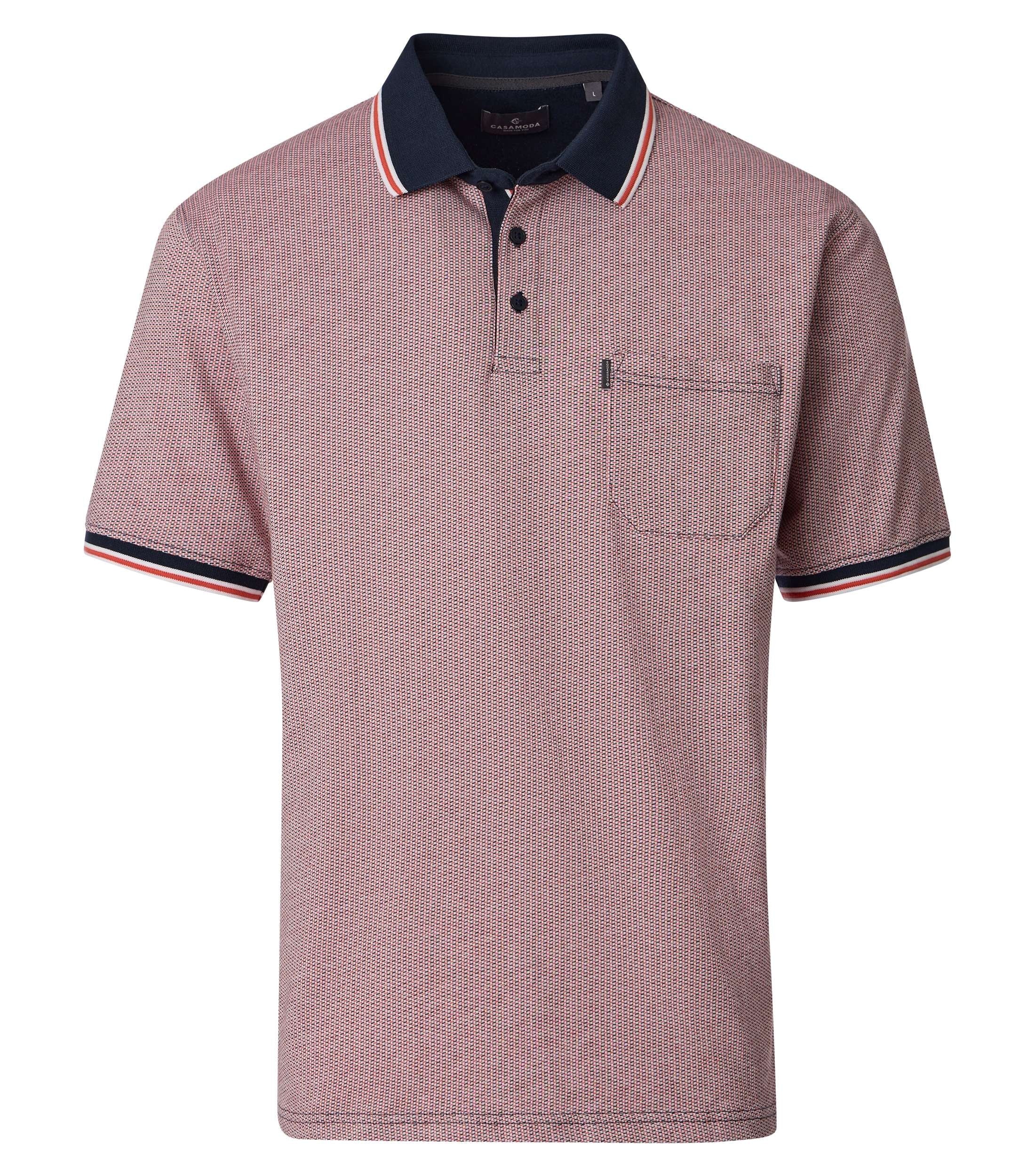 Casa Moda Herren Polo-Shirts  Rot