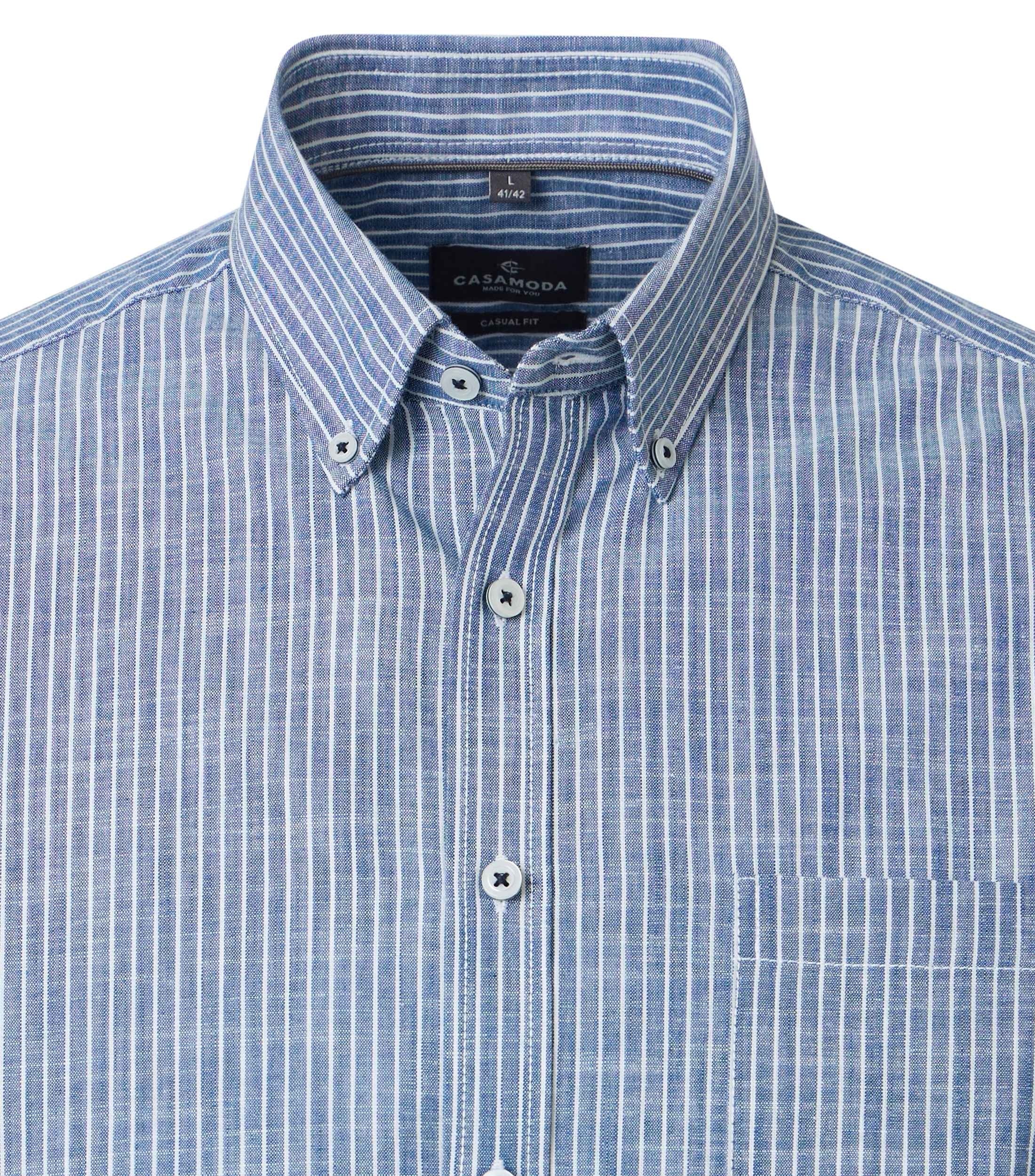 Casa Moda Herren Hemden kurz  Blau