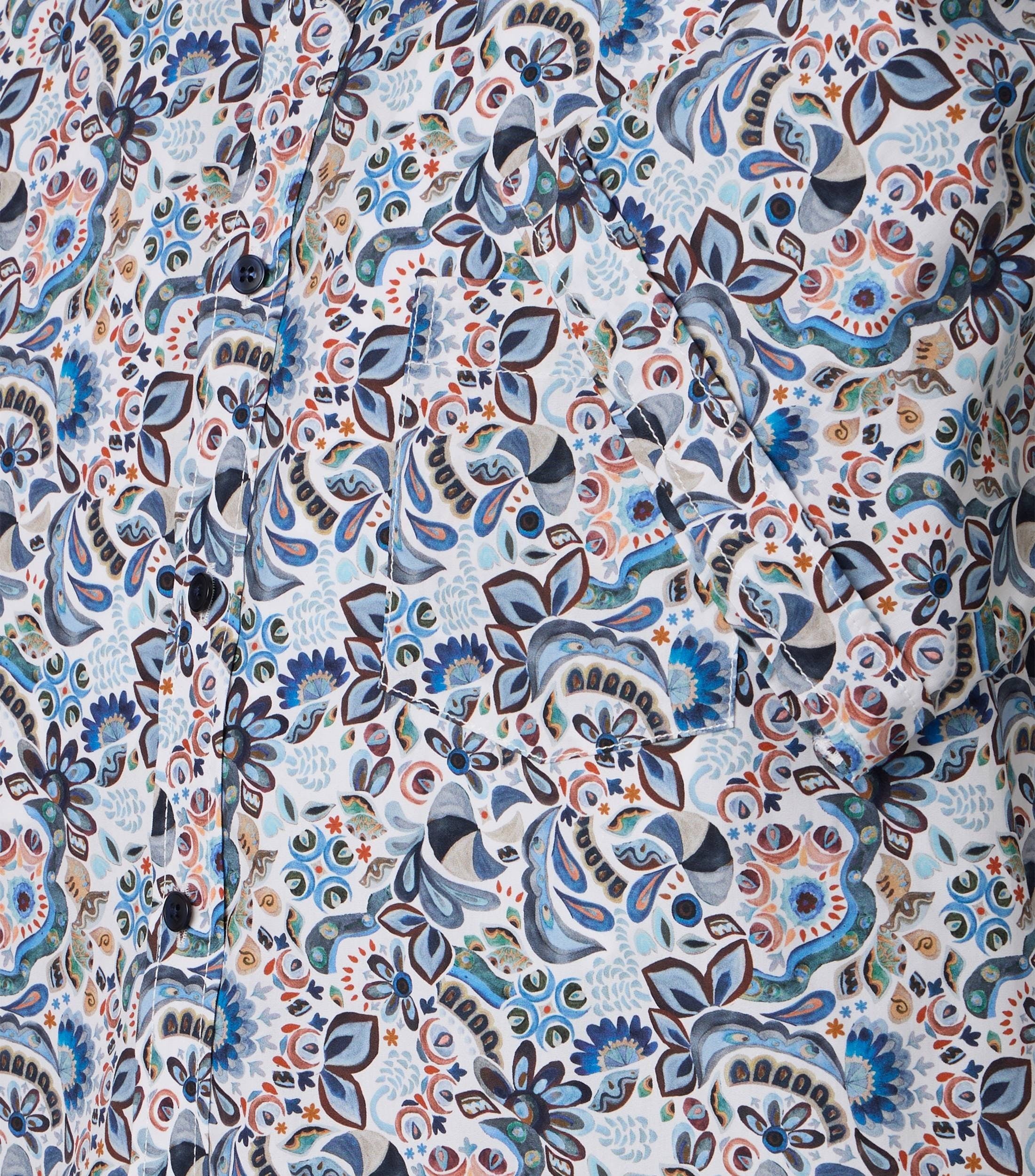 Casa Moda Herren Hemden kurz  Blau