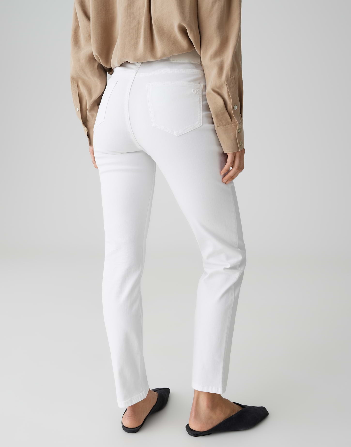 Opus Pants Damen Jeans  White