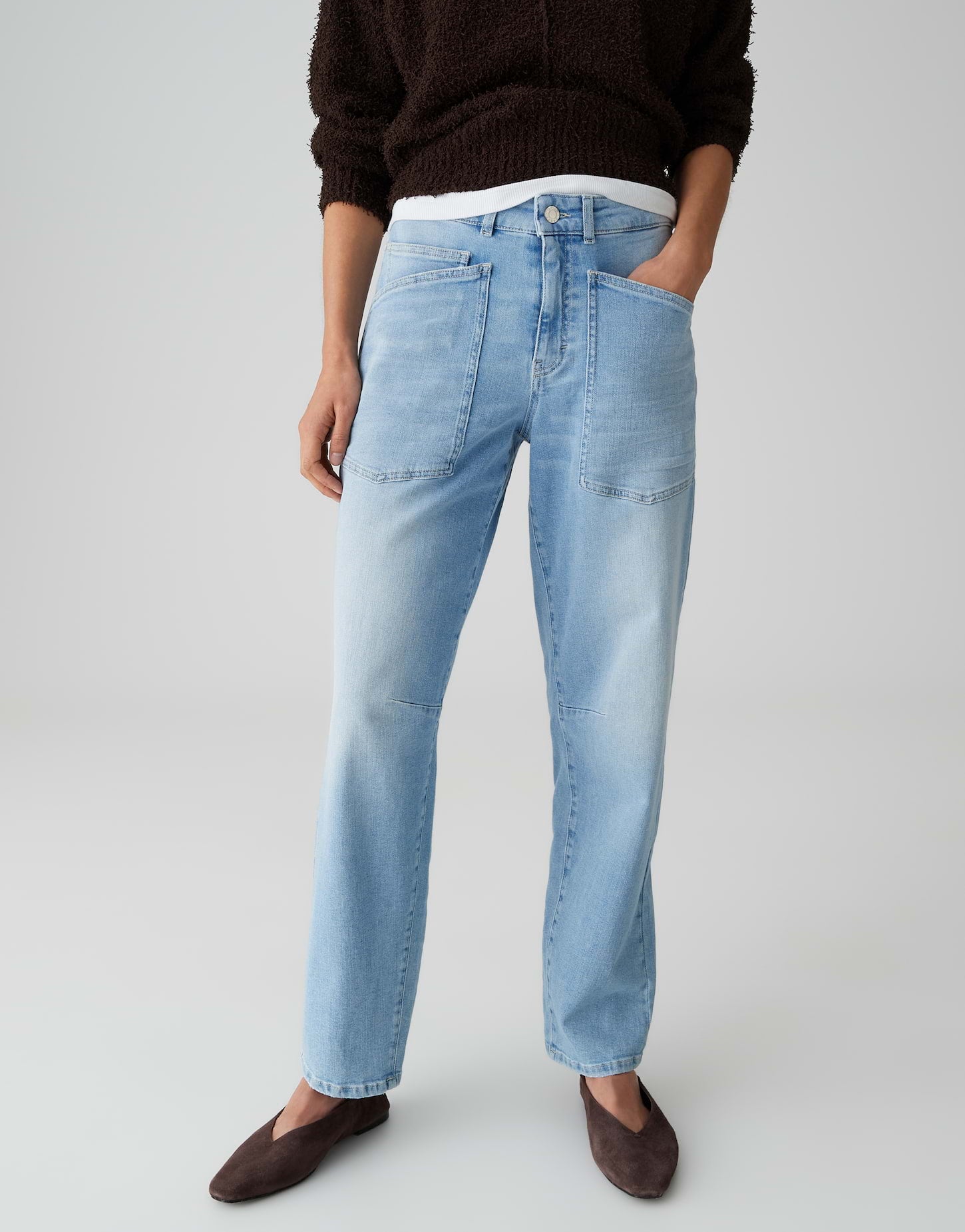 Opus Pants Damen Jeans  Light Clo