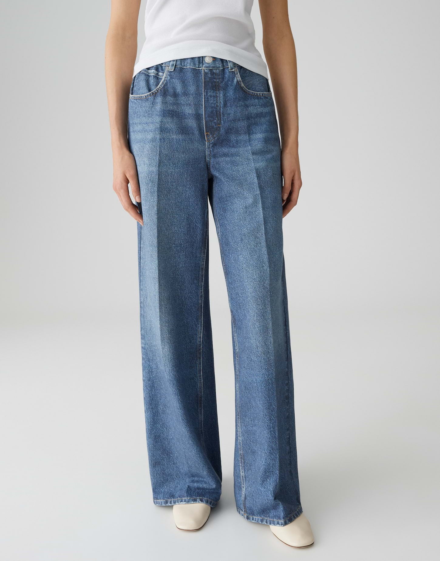 Opus Pants Damen Hosen  Mid Stone