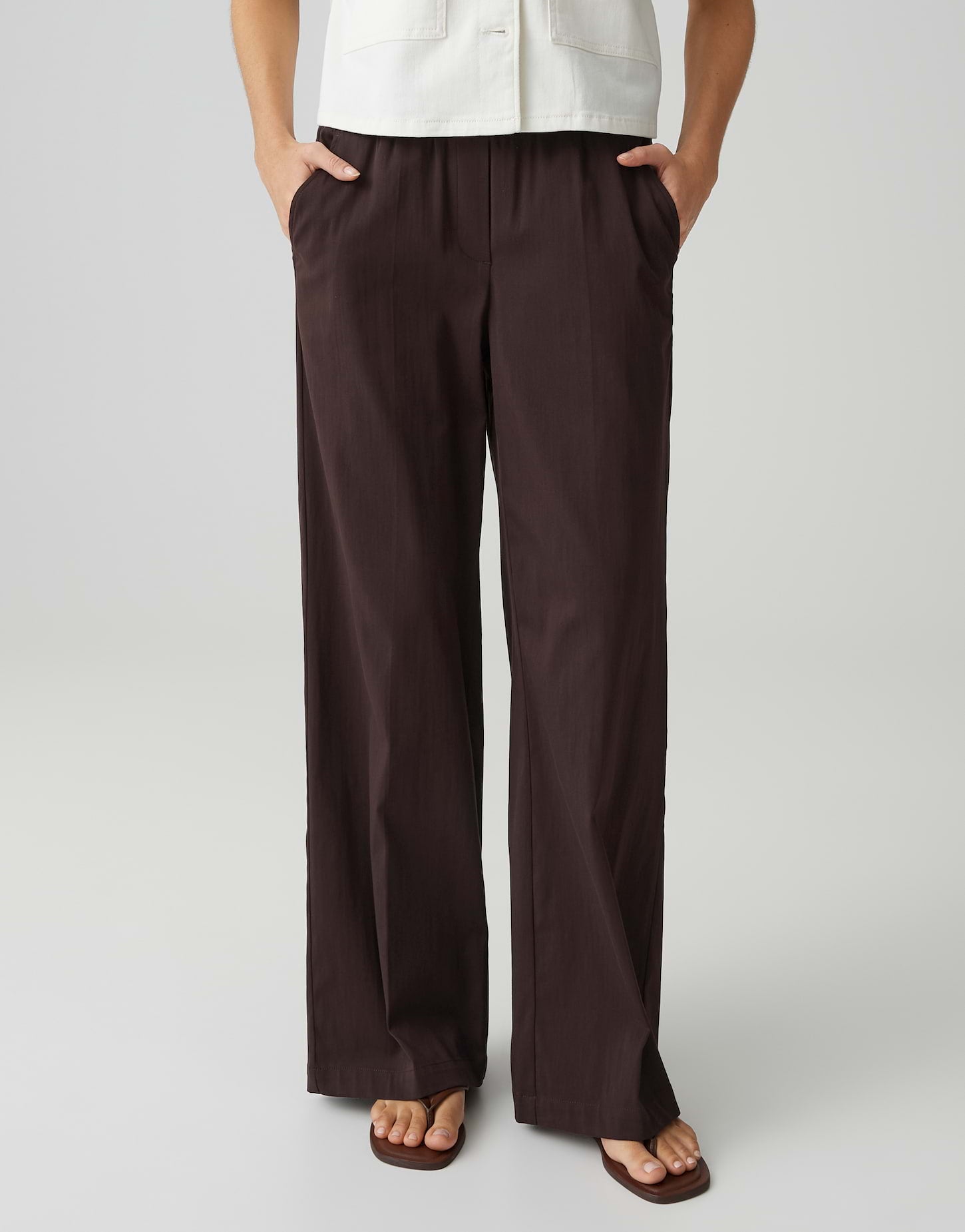 Opus Pants Damen Hosen Coffee Be