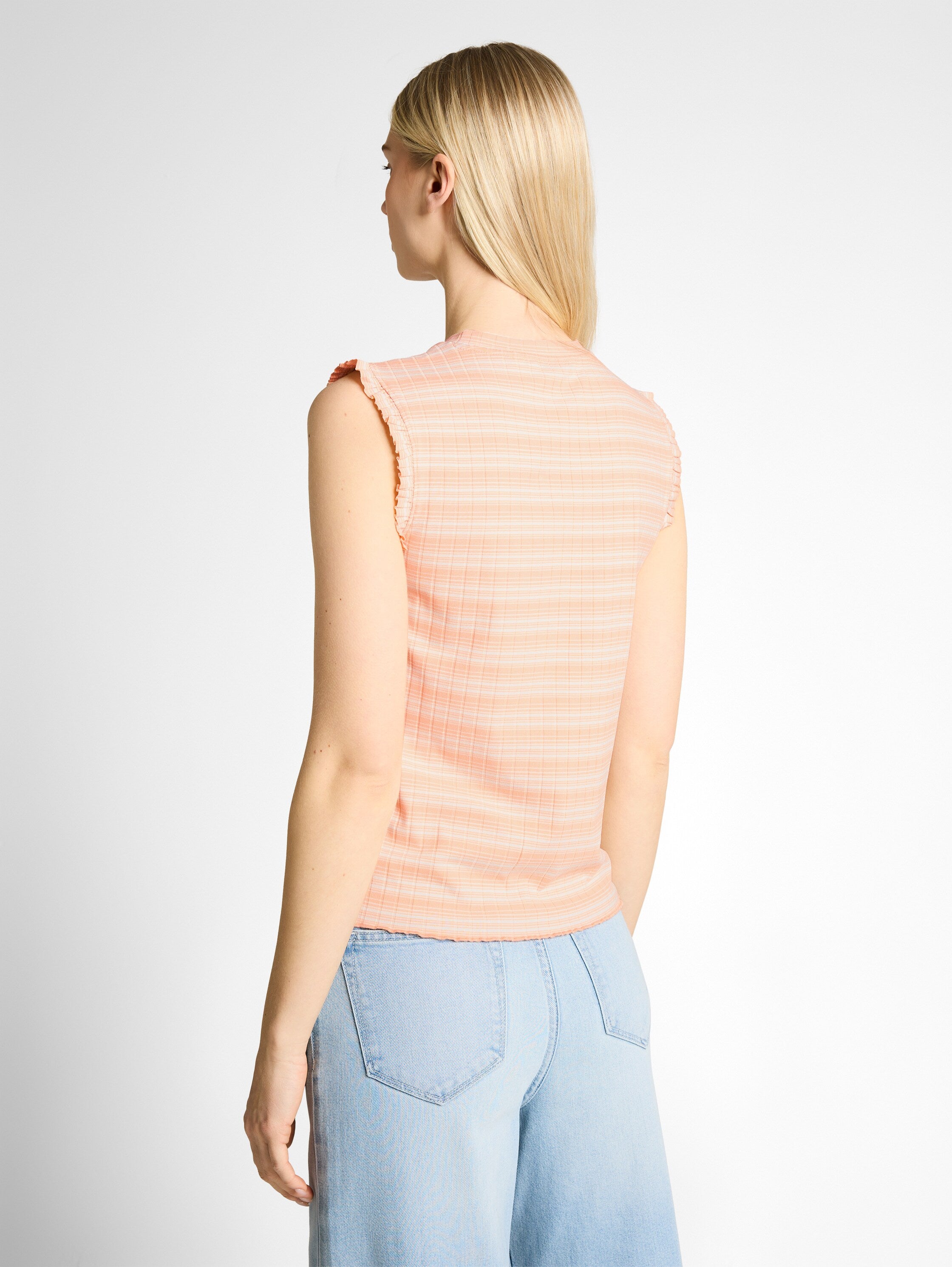 Tom Tailor denim Damen T-Shirts Apricot White G