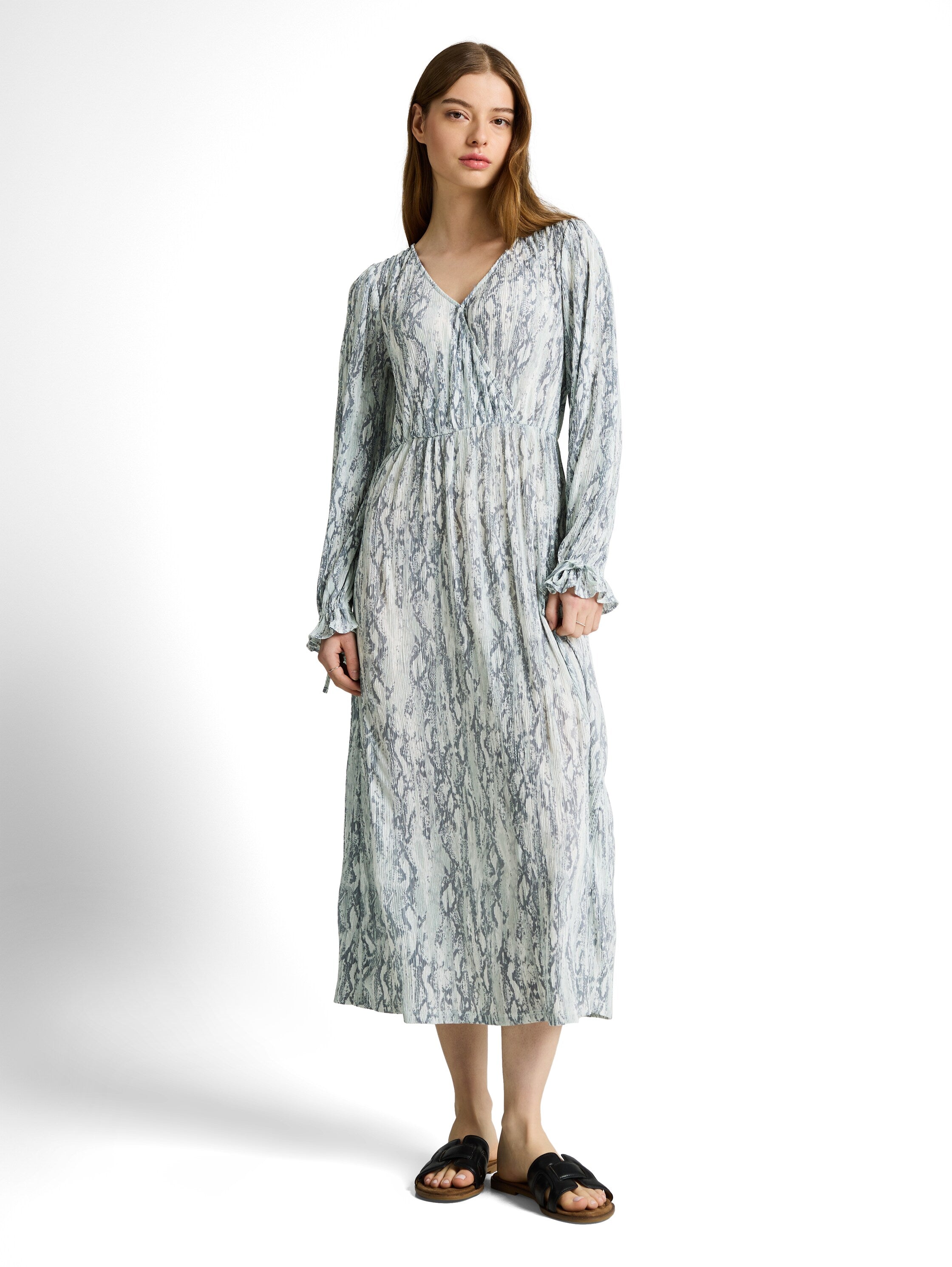 Tom Tailor denim Damen Kleider Faded Snake Pri
