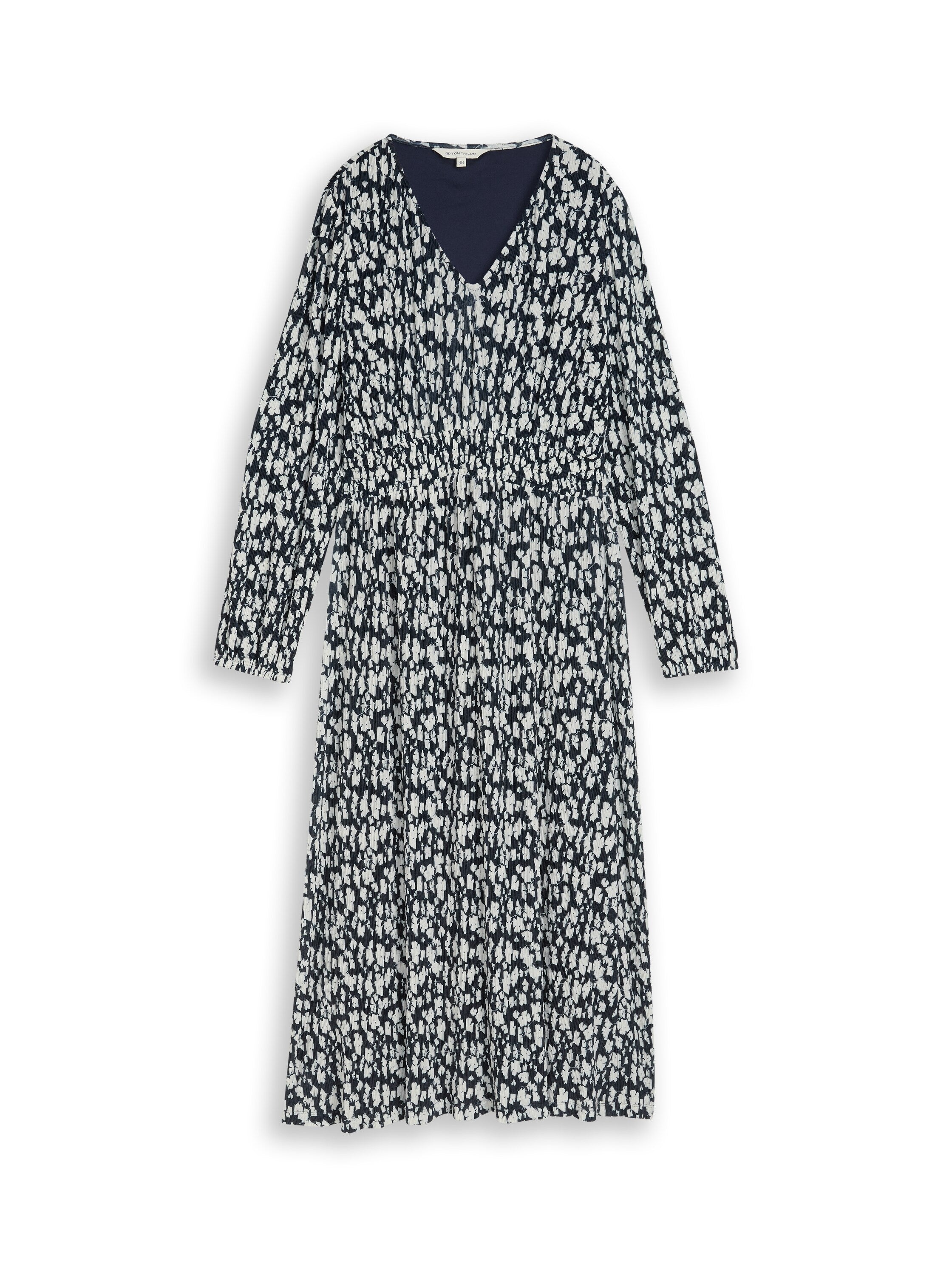 Tom Tailor Damen Kleider Blue Ginkgo Min