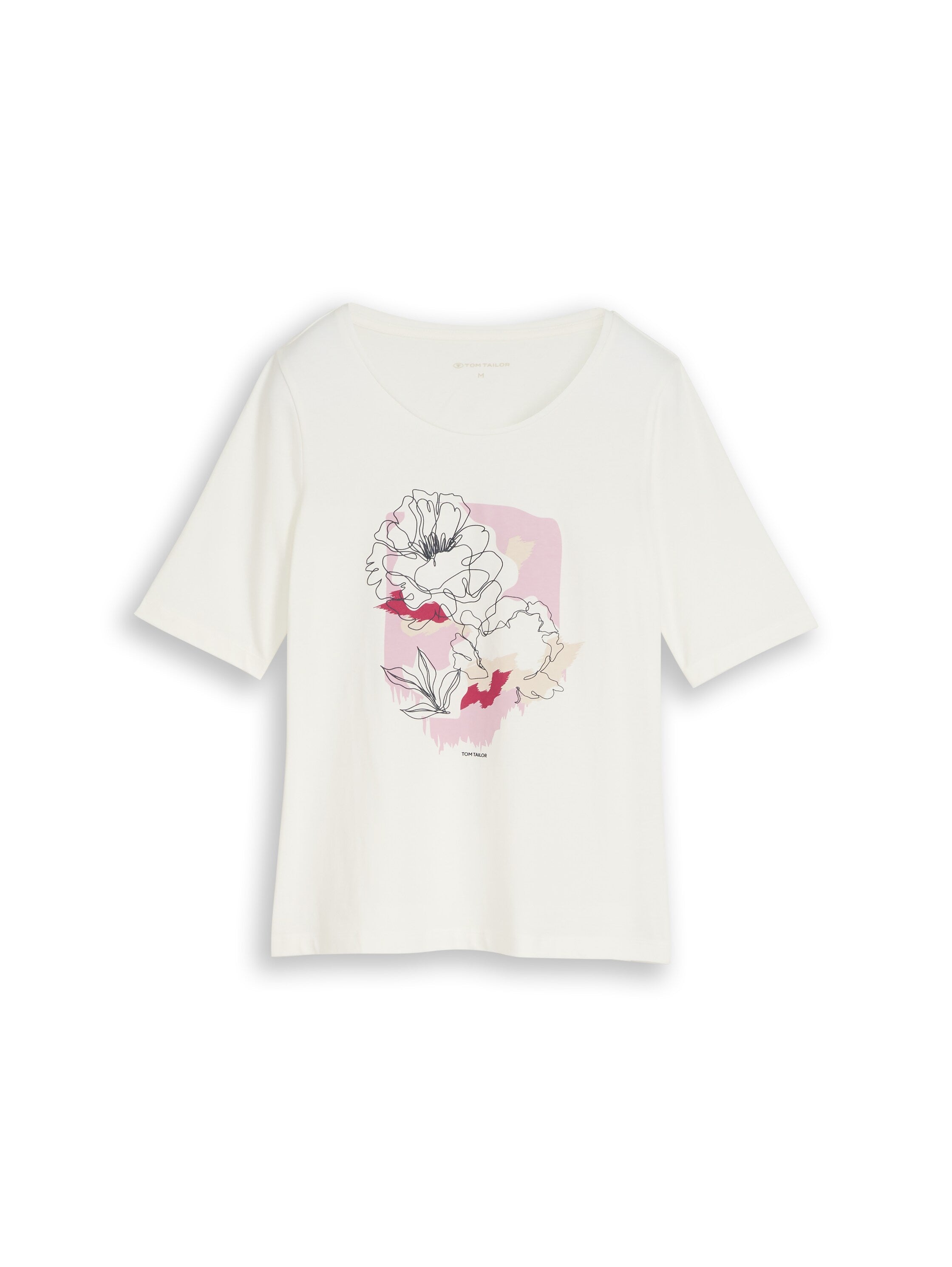 Tom Tailor Damen T-Shirts Whisper White