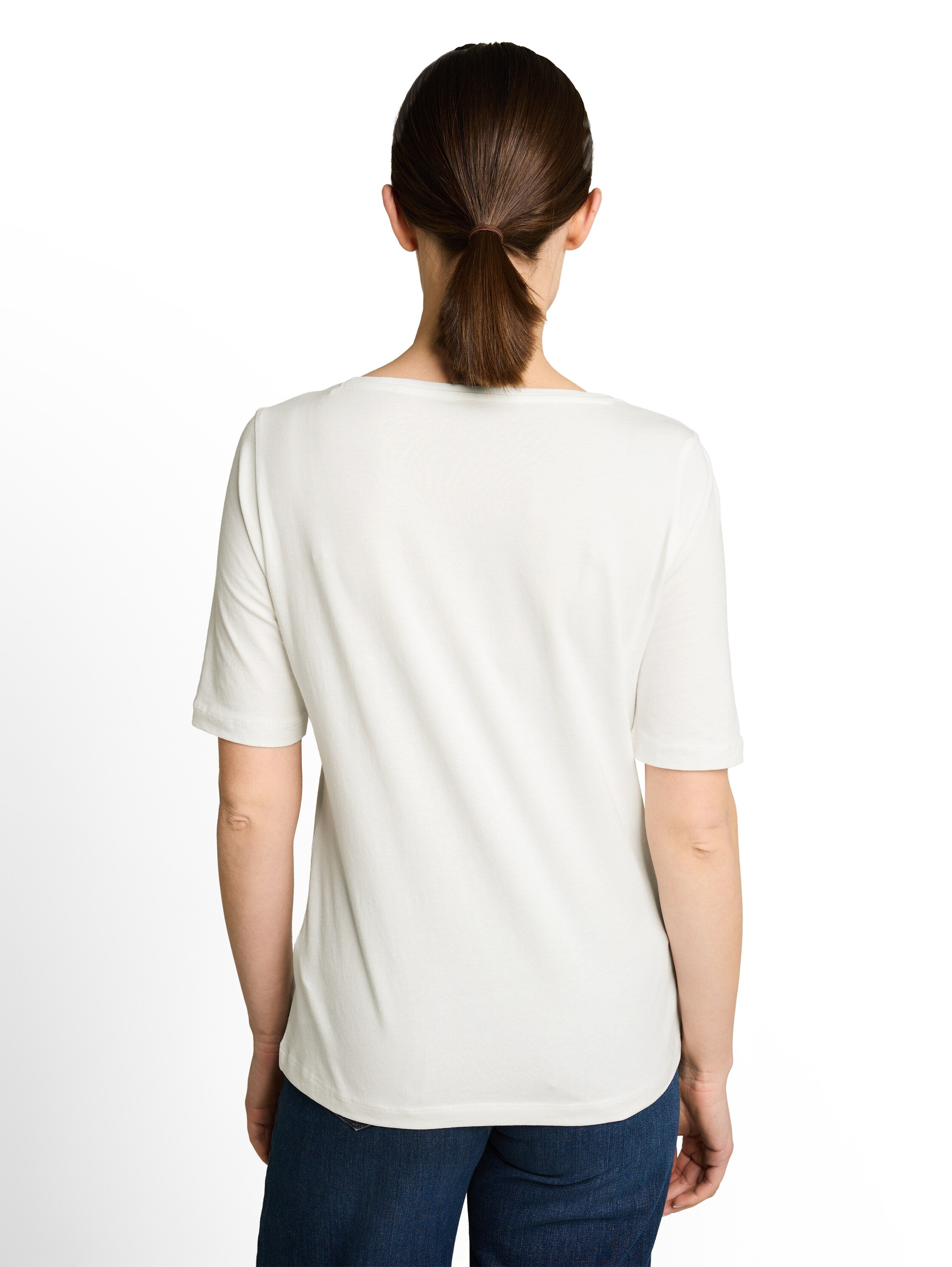 Tom Tailor Damen T-Shirts Whisper White