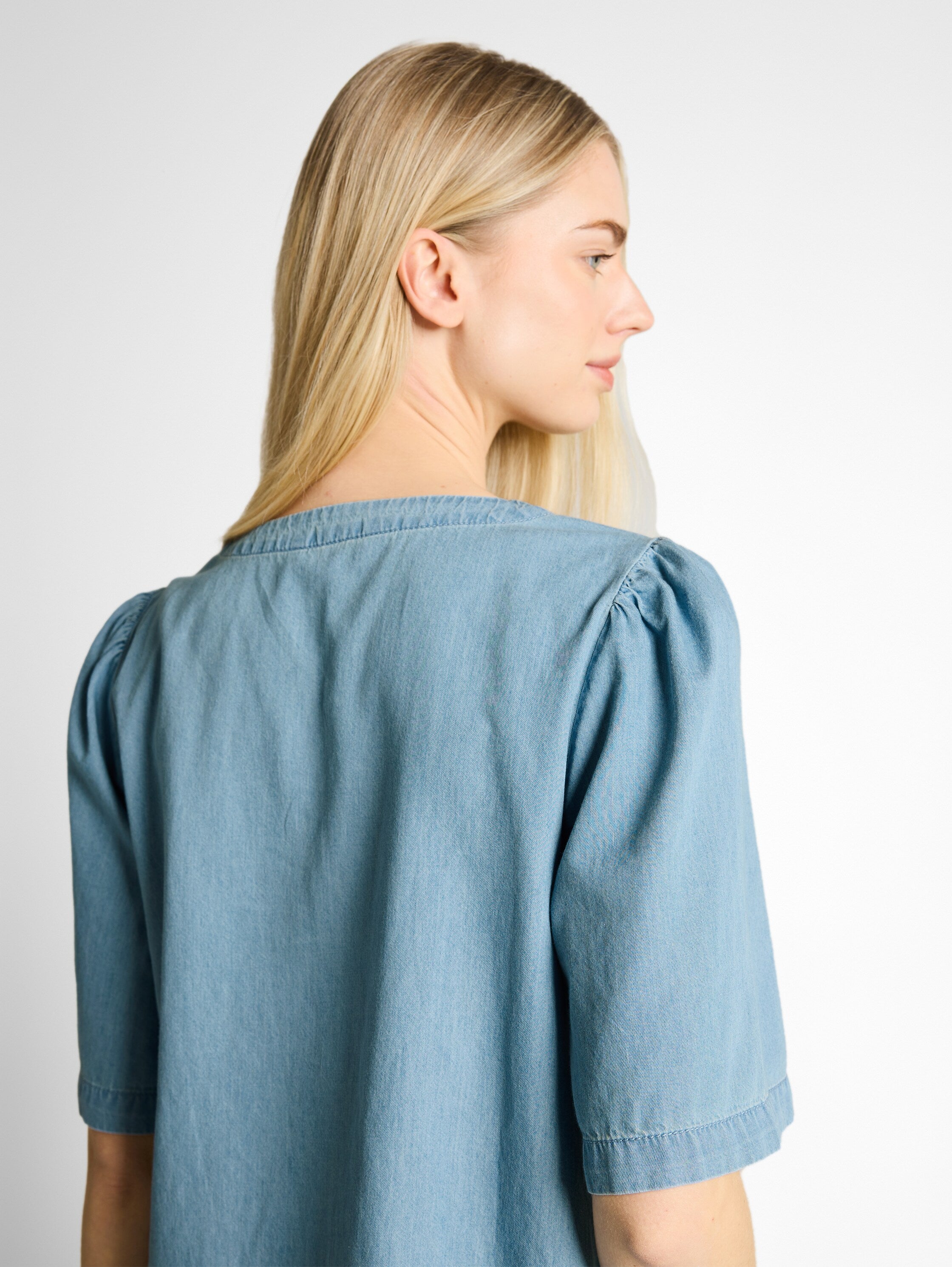 Tom Tailor denim Damen Blusen Clean Light Sto