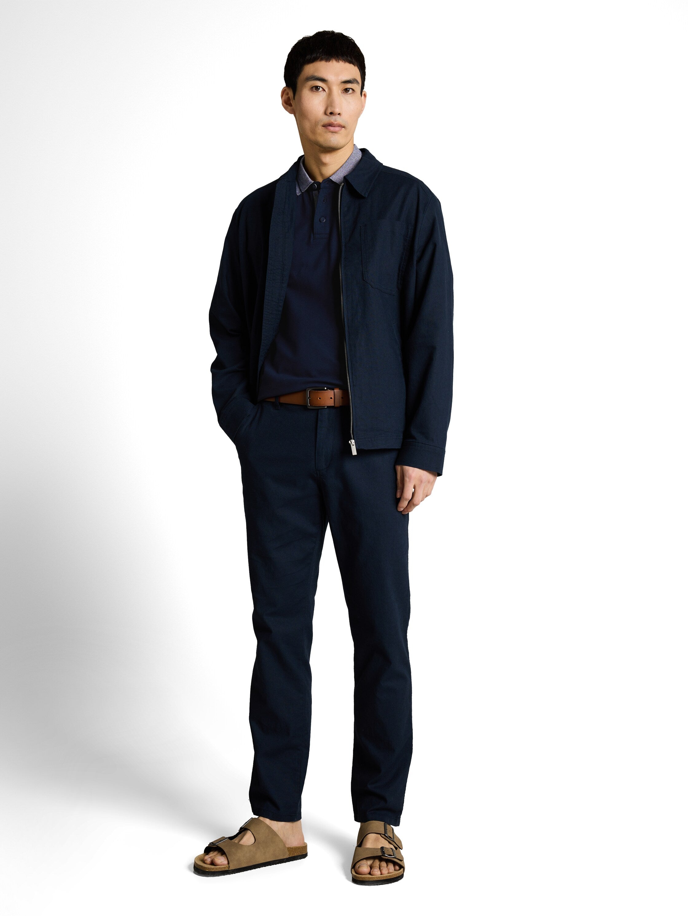 Tom Tailor Herren Polo-Shirts Sky Captain Blu