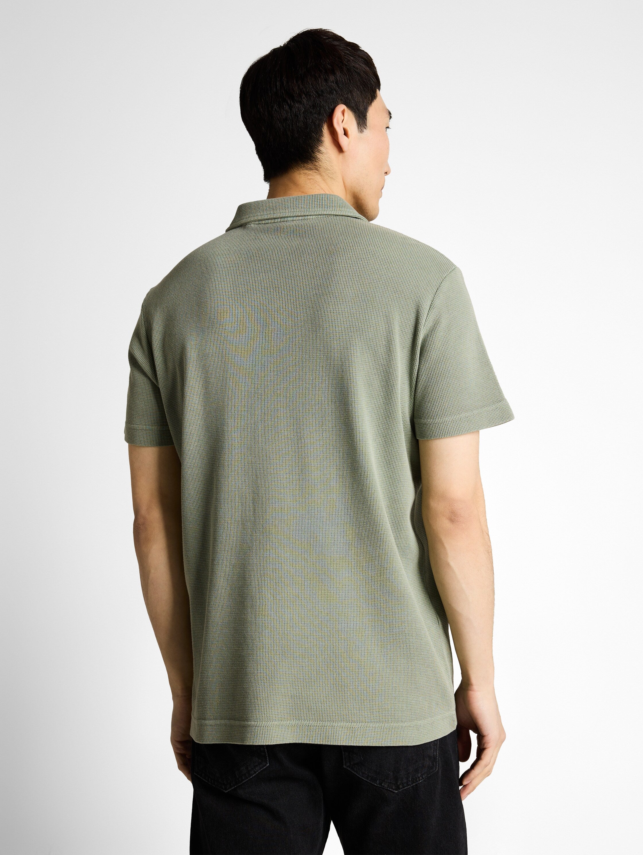 Tom Tailor Herren Polo-Shirts Greyish Shadow