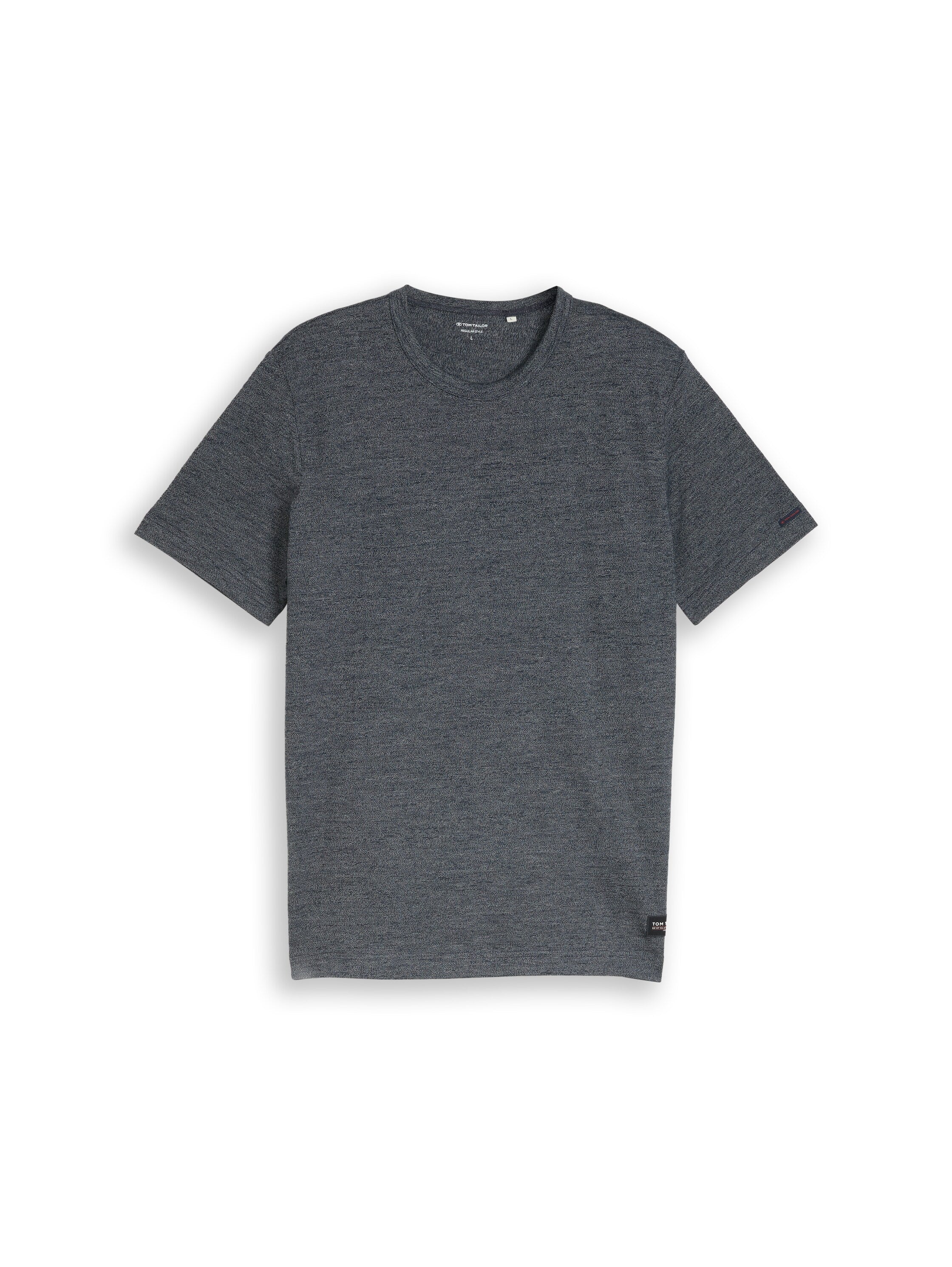 Tom Tailor Herren T-Shirts kurz Navy Gardenia W