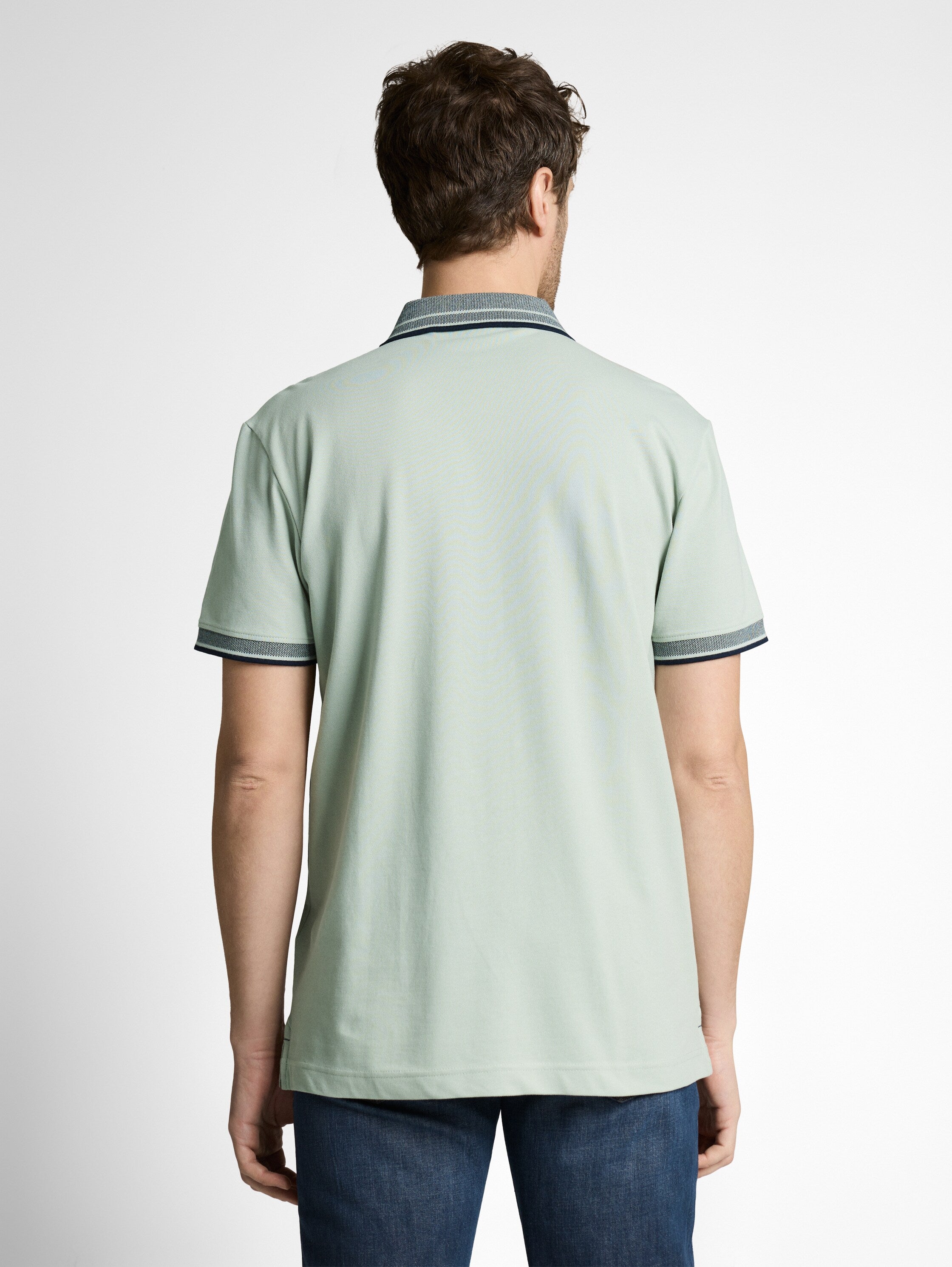 Tom Tailor Herren Polo-Shirts Soft Greyish Gr