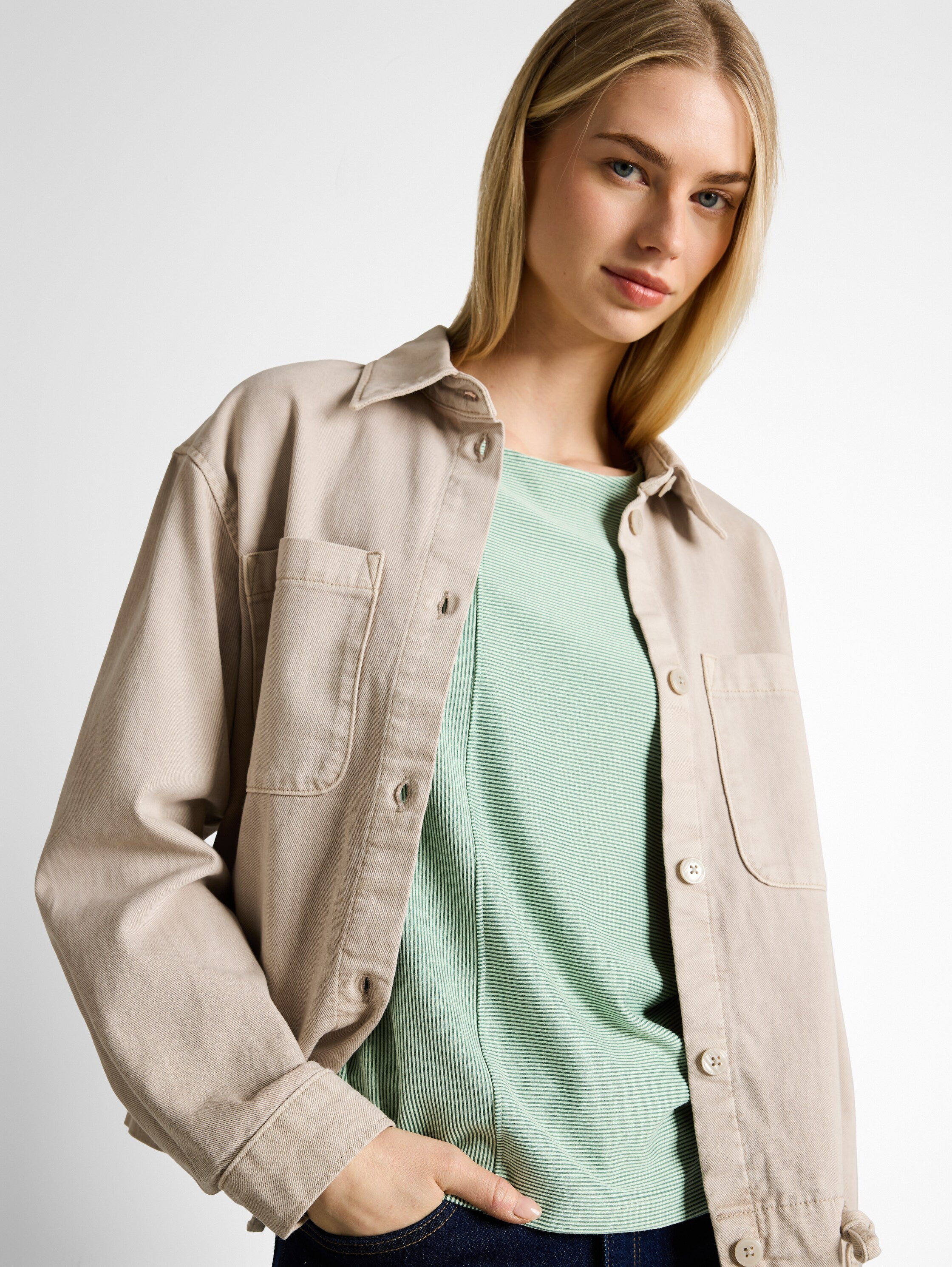 Tom Tailor denim Damen T-Shirts Small Tonal Mat