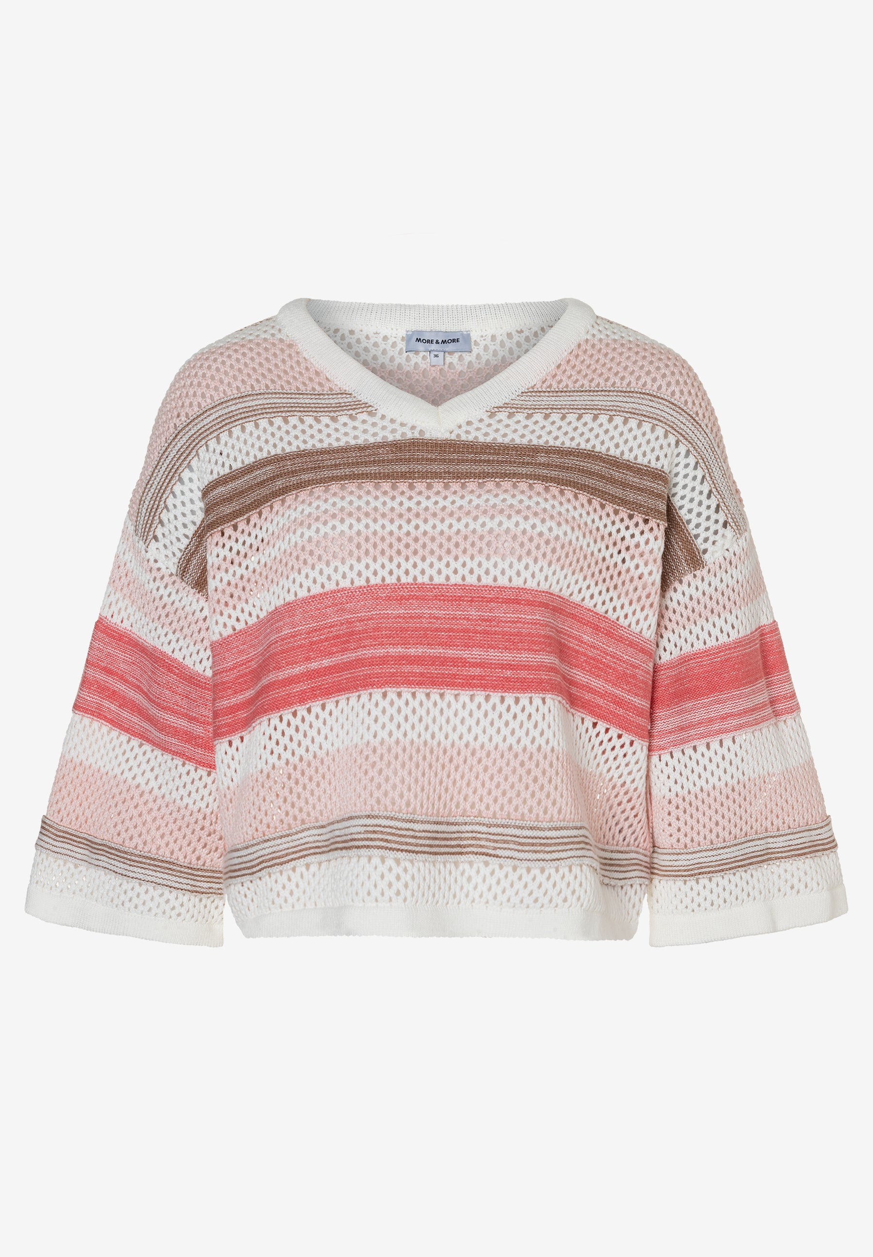 More & More Damen Pullover  Striped Kn