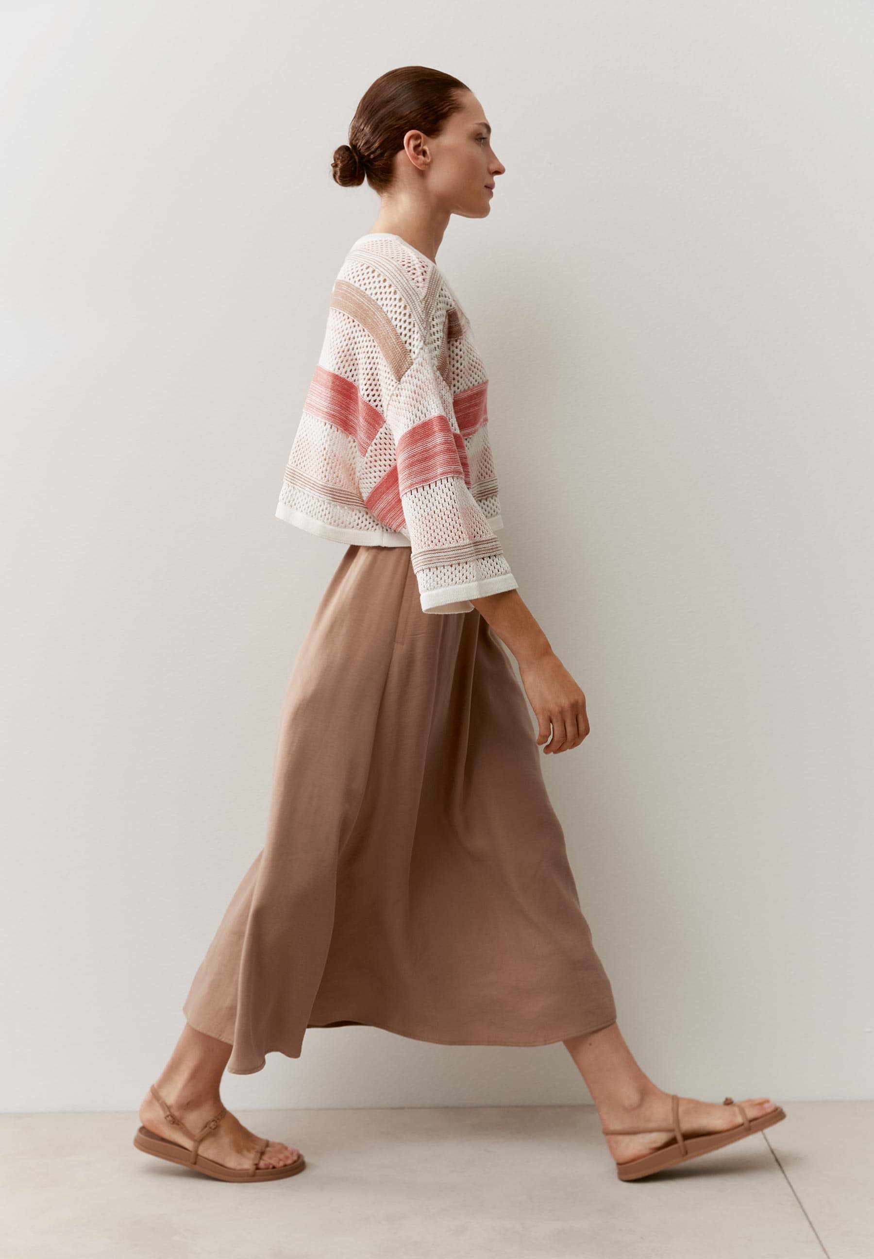 More & More Damen Pullover  Striped Kn