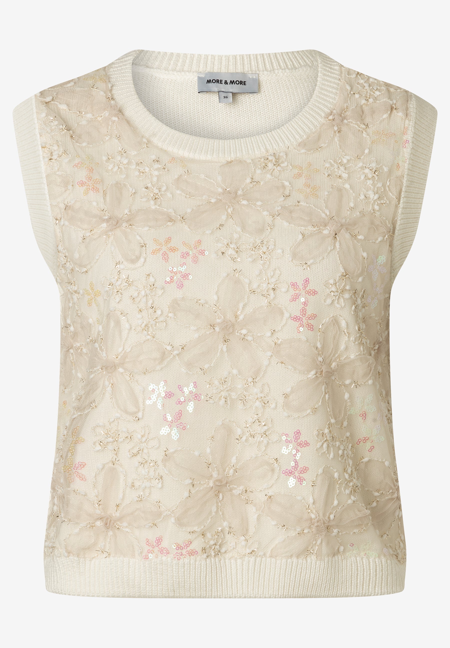 More & More Damen Pullover  Off White