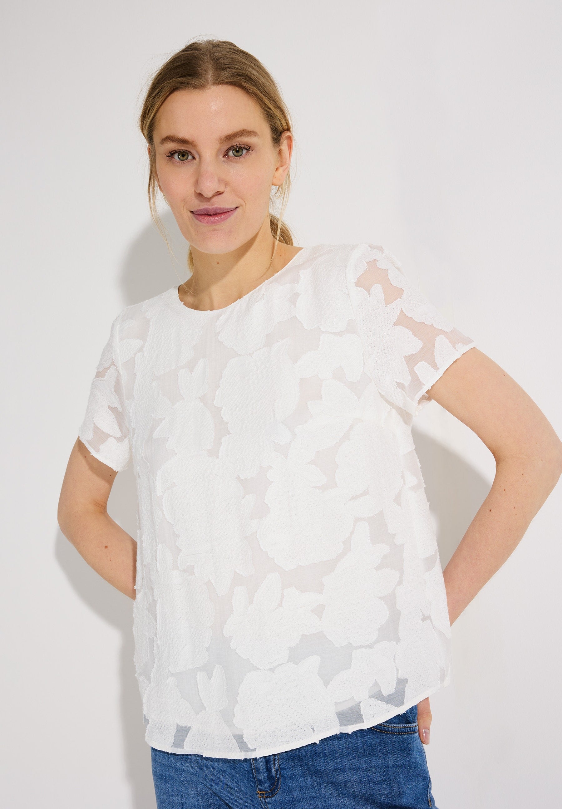 More & More Damen Blazer Off White