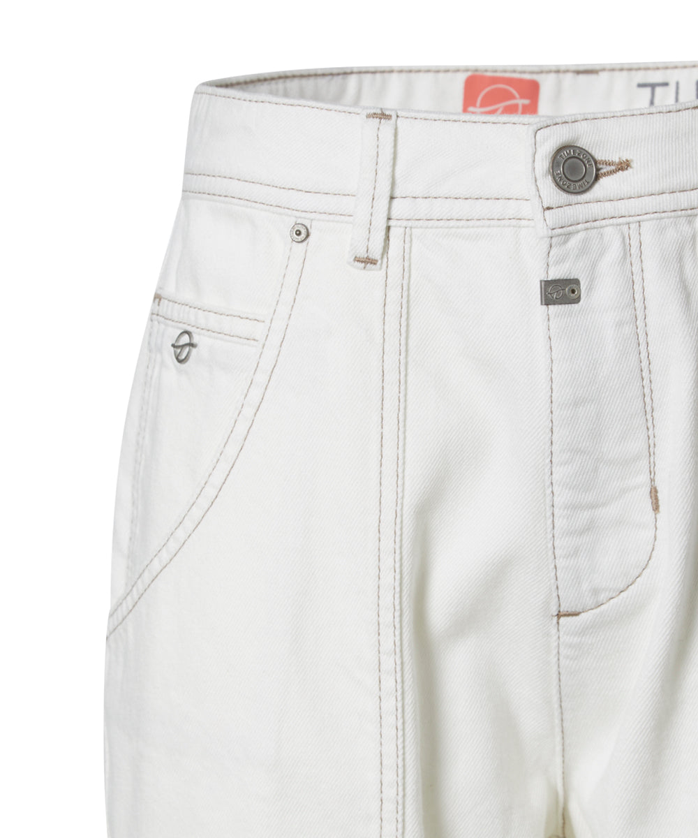 Timezone Damen Jeans  Ecru Whit