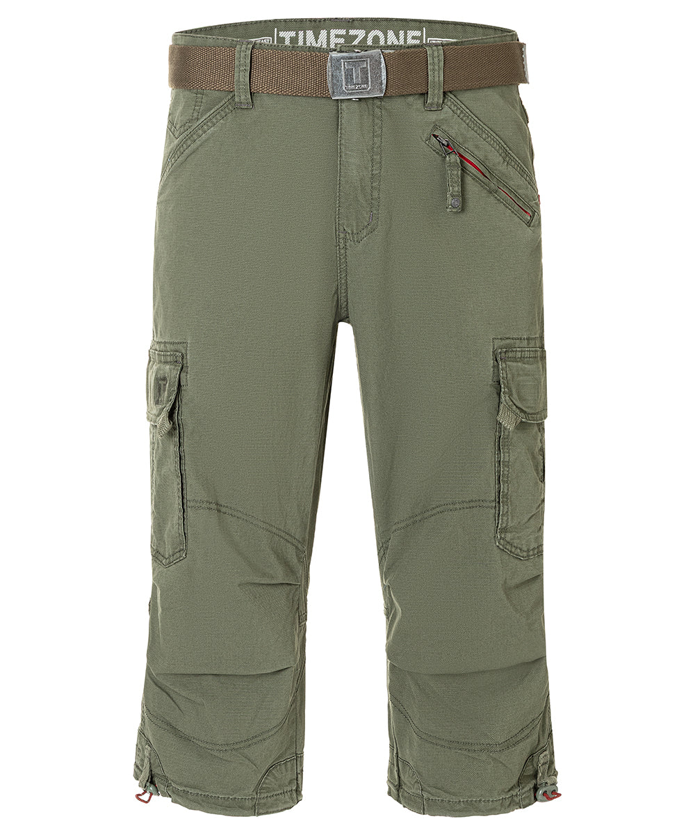 Timezone Herren Shorts  Grey Oliv
