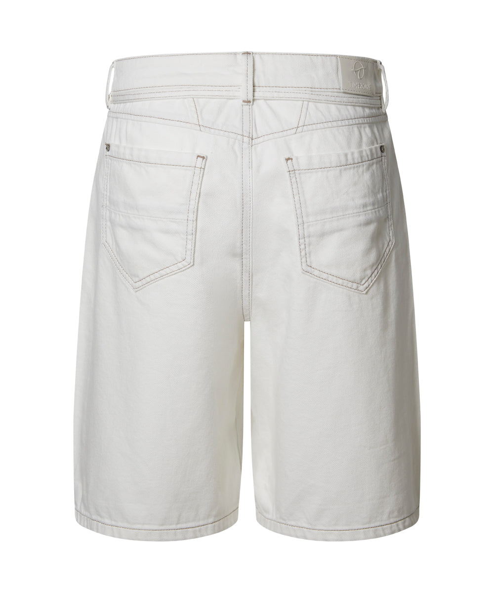 Timezone Damen Shorts  Ecru Whit