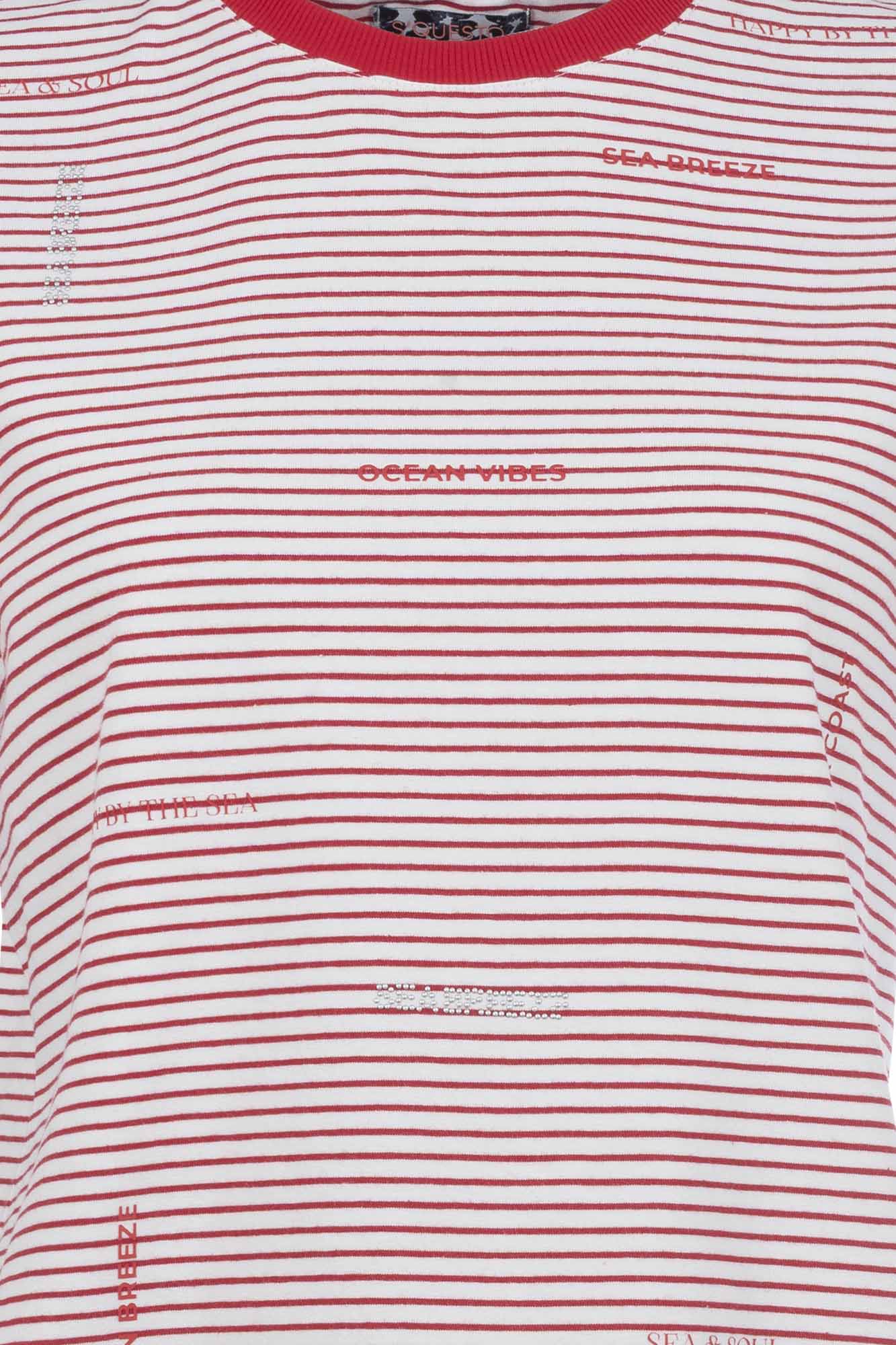 Soquesto Damen T-Shirts Rot Klassic