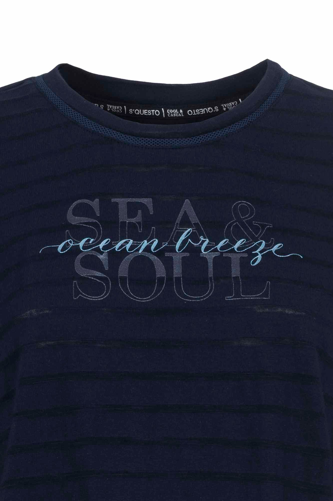 Soquesto Damen T-Shirts Dunkelblau