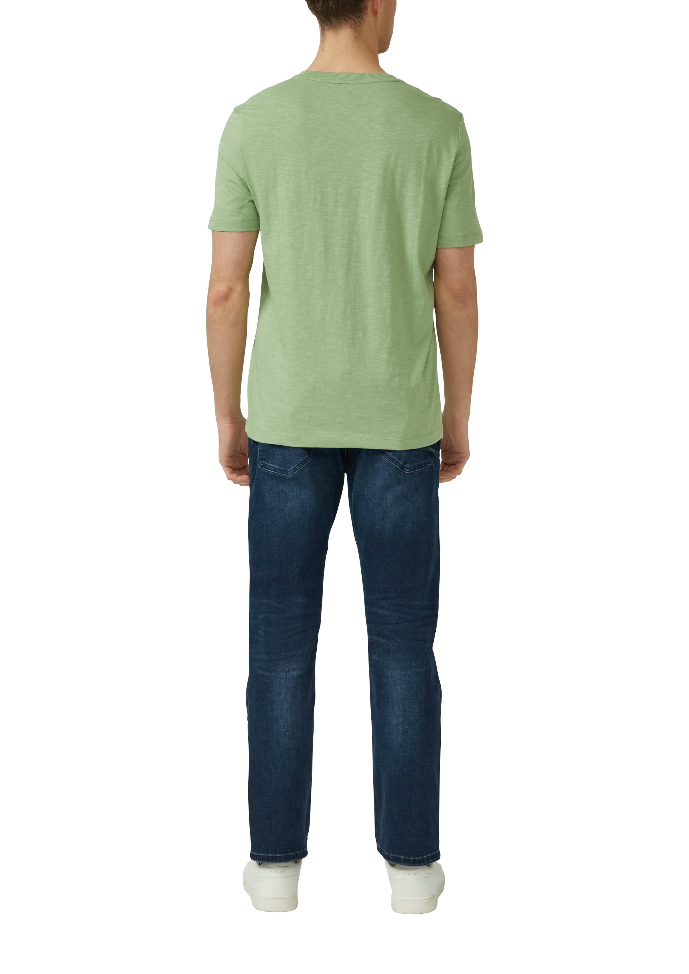 S. Oliver red Herren T-Shirts kurz Green