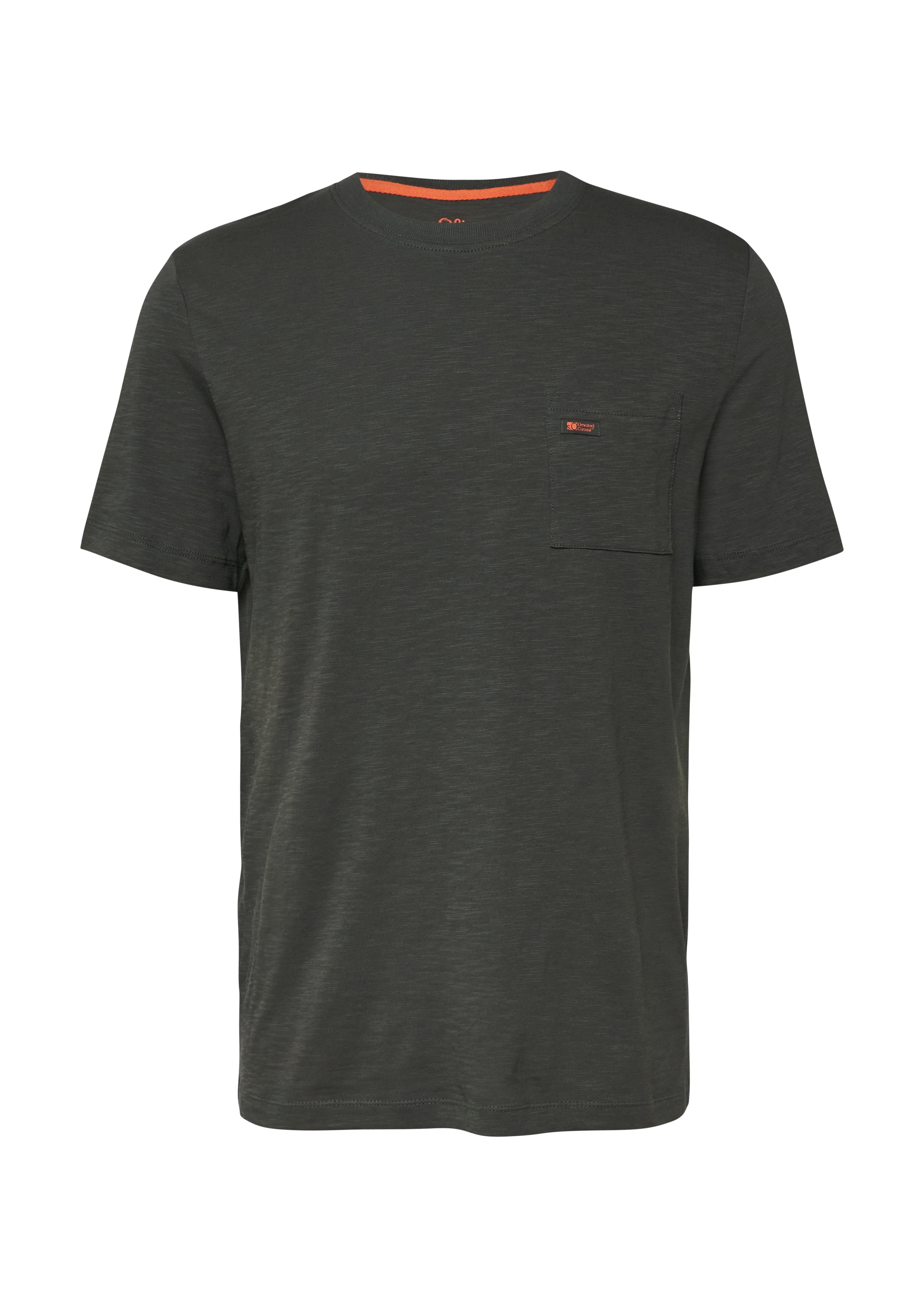 S. Oliver red Herren T-Shirts kurz Grey/Black