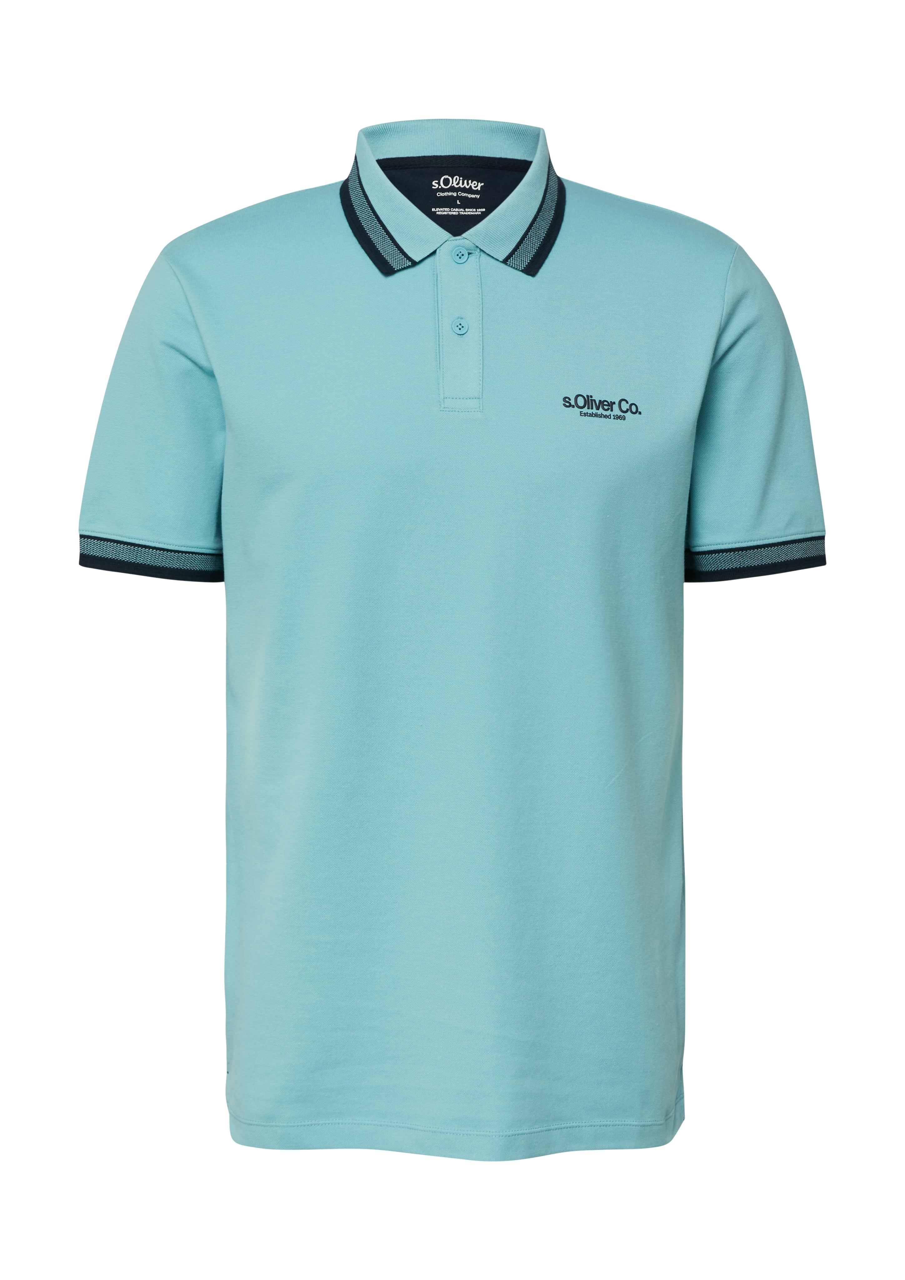 S. Oliver red Herren Polo-Shirts Blue Green